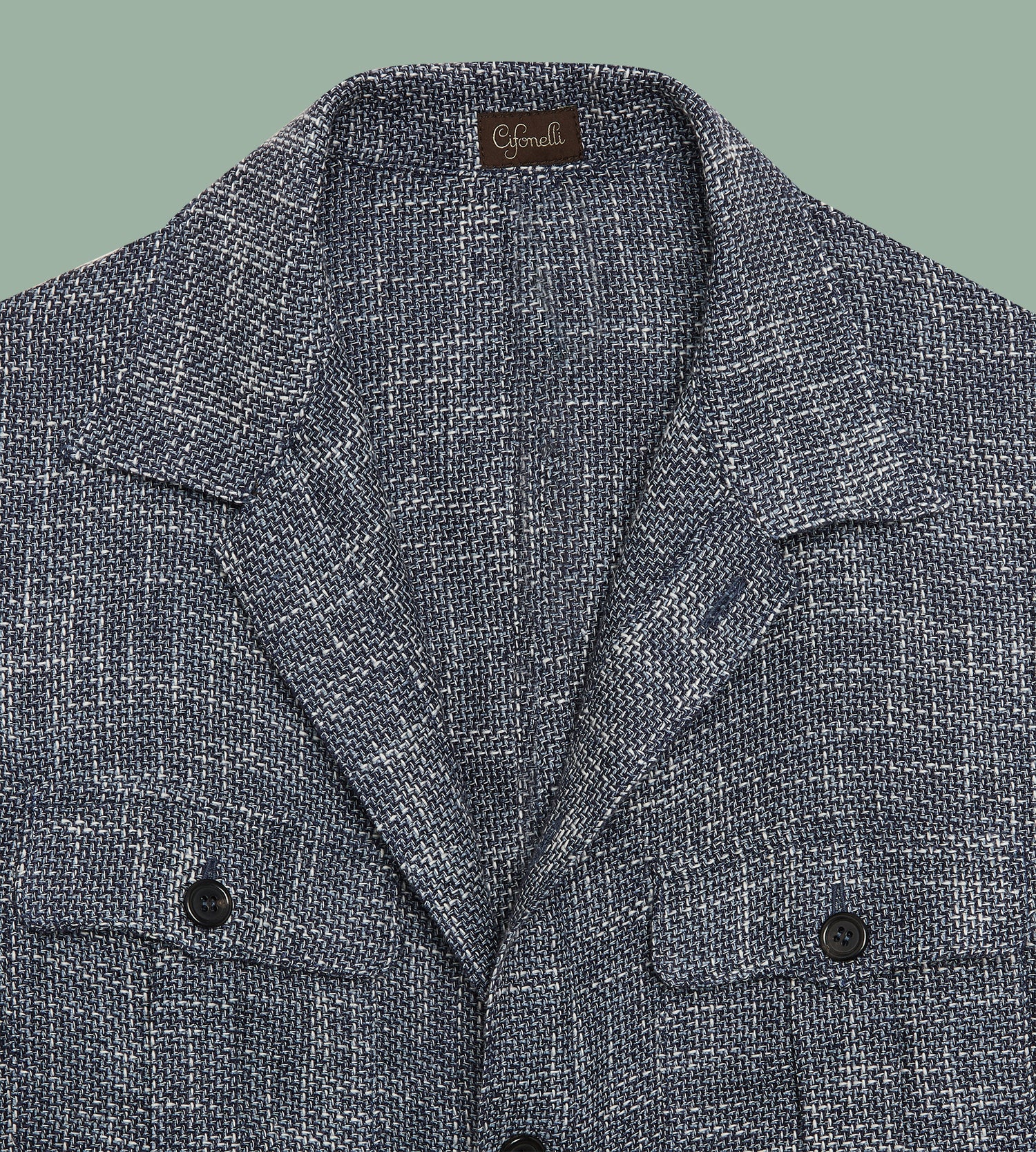 Teba sarafi bleue en lin & coton