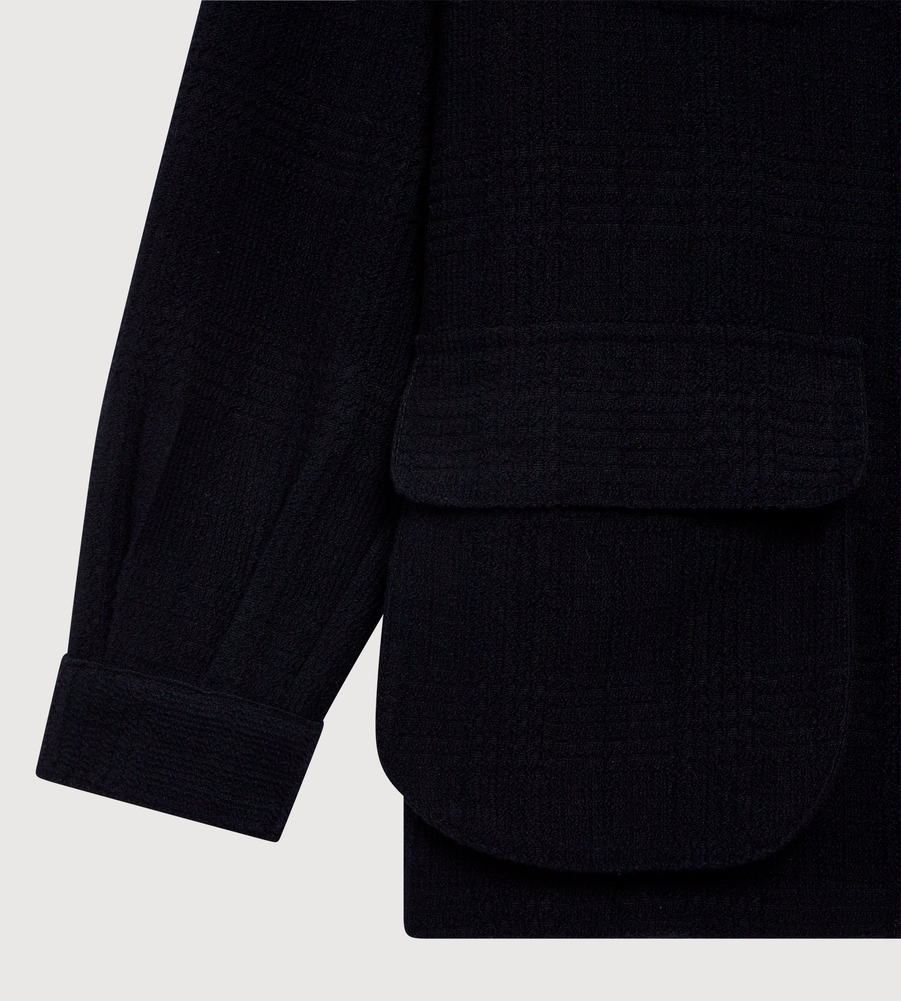 Teba safari en laine & coton bleu marine