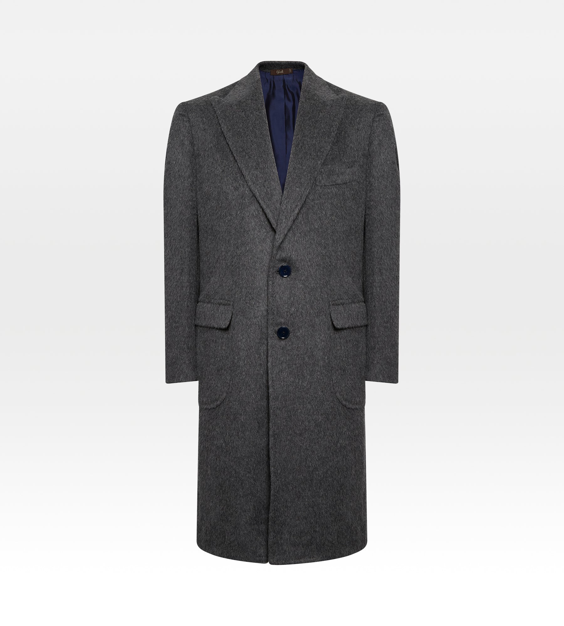 Manteau en alpaga & laine gris