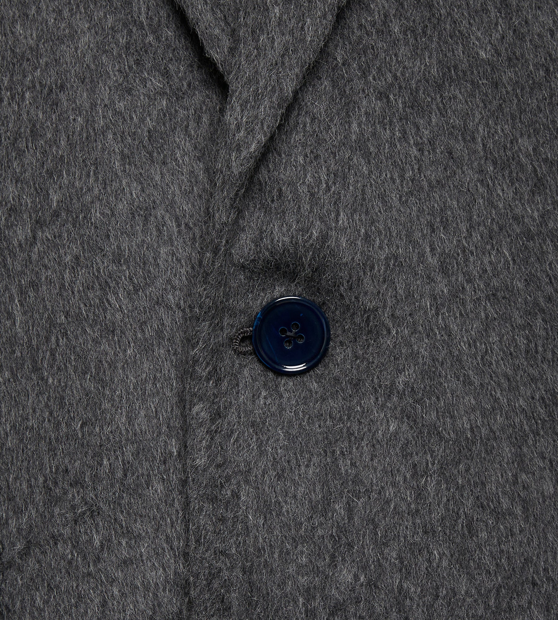 Manteau en alpaga & laine gris