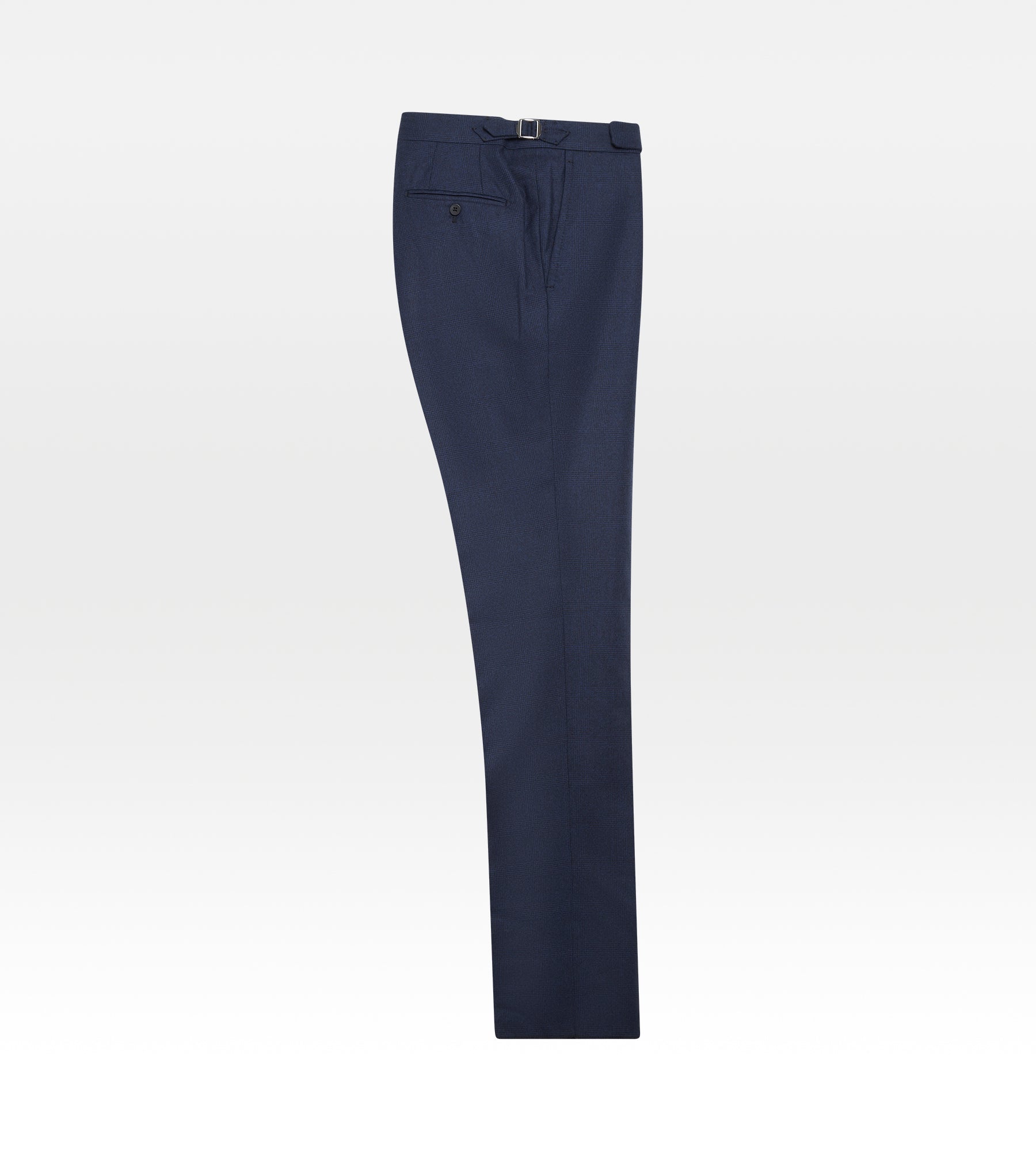 Costume 3 pièces bleu en flanelle à motif Prince de Galles