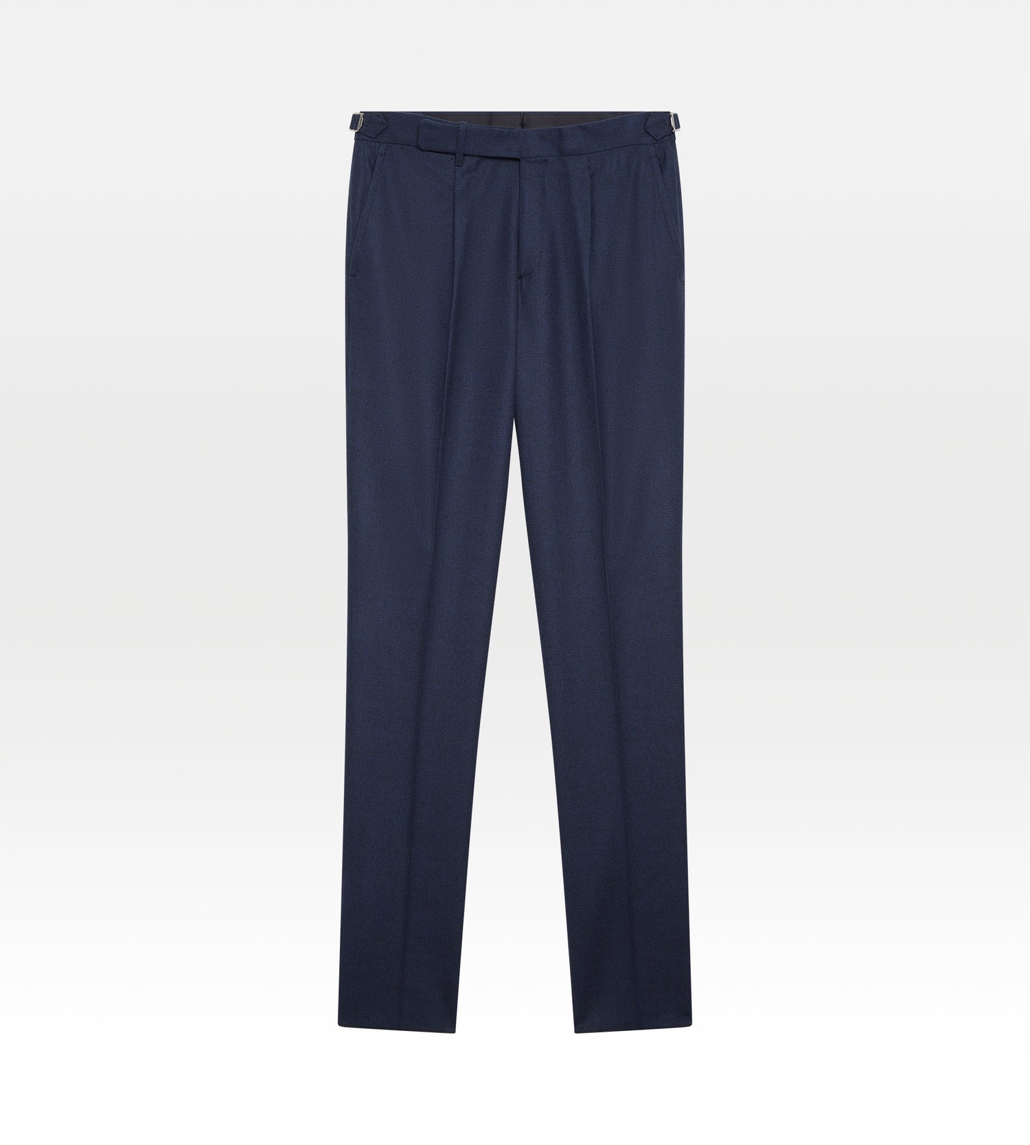 Costume 3 pièces bleu en flanelle à motif Prince de Galles