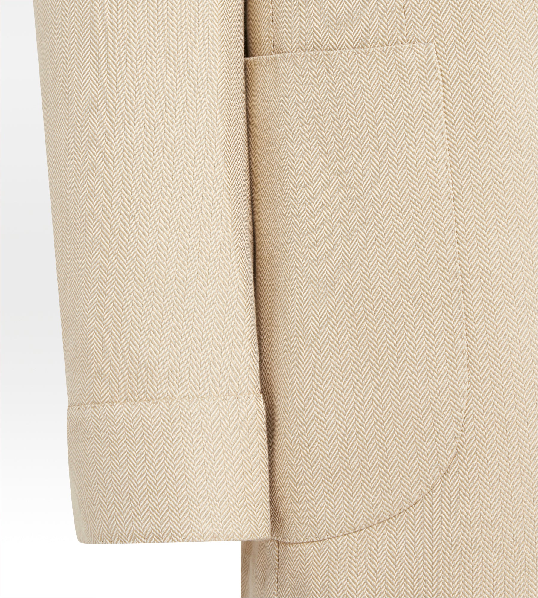 Veste Travel beige en coton à motif chevrons