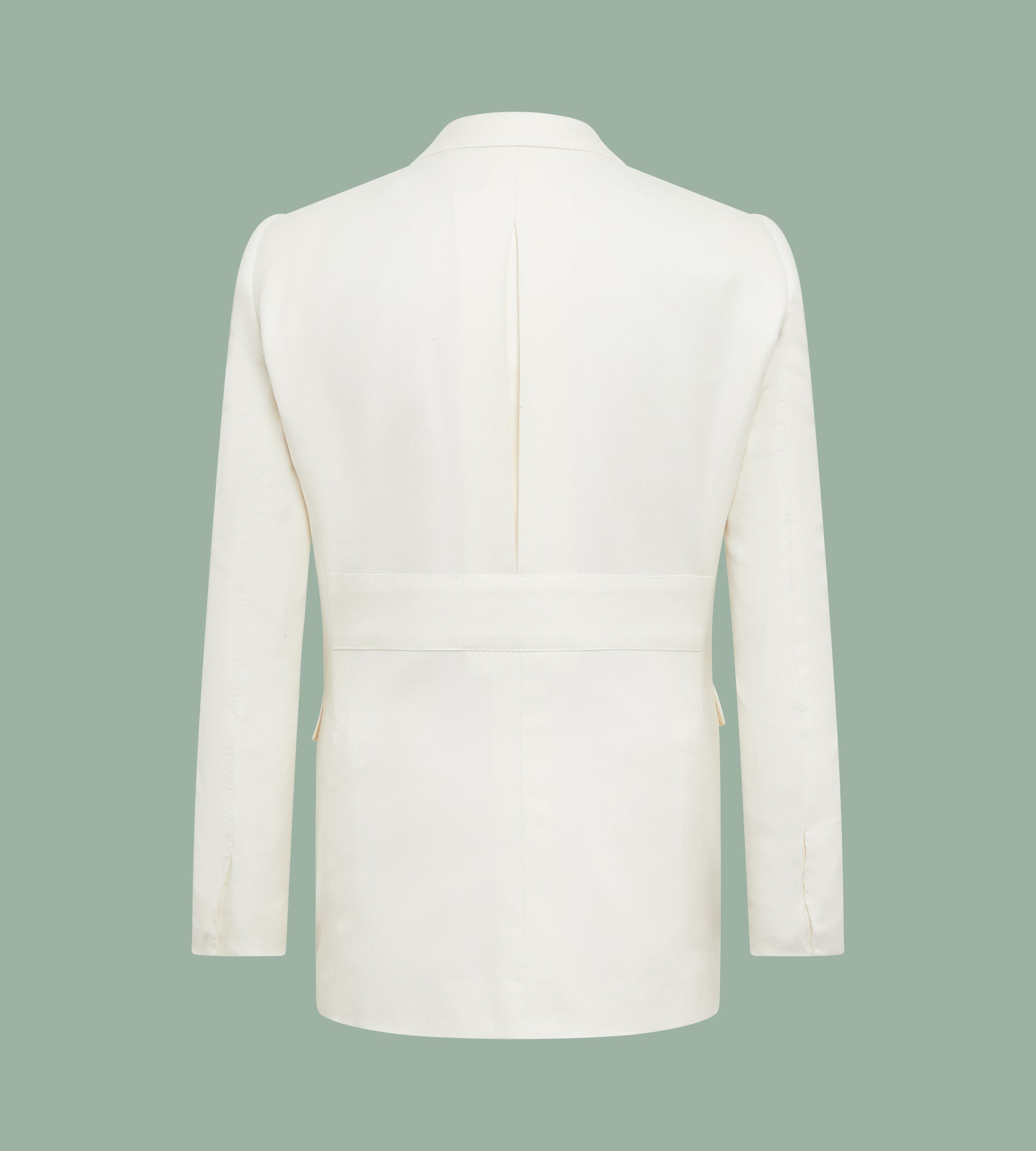 Veste Massimo blanc cassé en coton, cachemire & soie