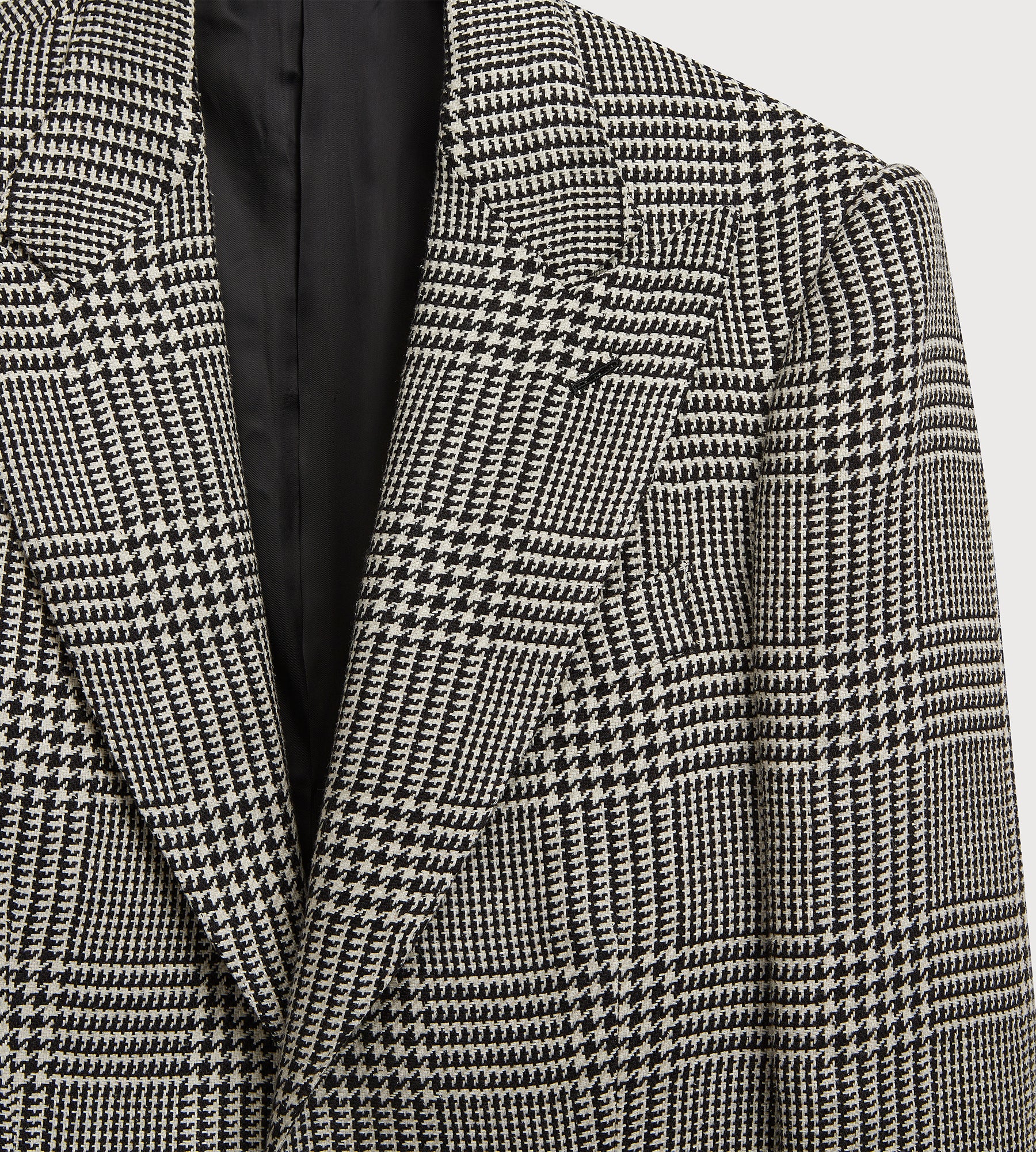 Veste à carreaux en lin, coton et soie