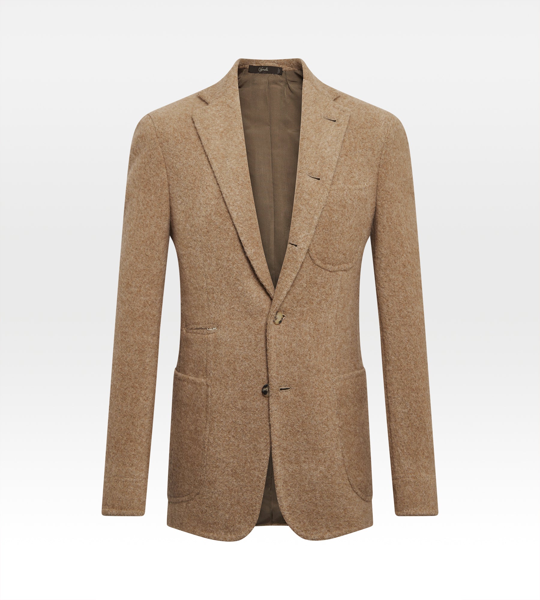 Veste Travel en alpaga camel