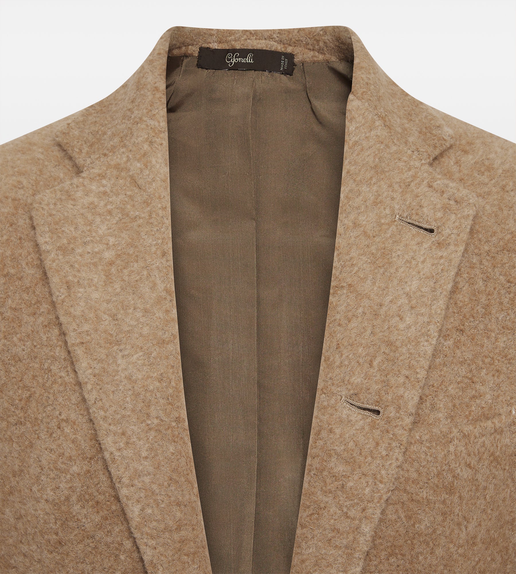 Veste Travel en alpaga camel
