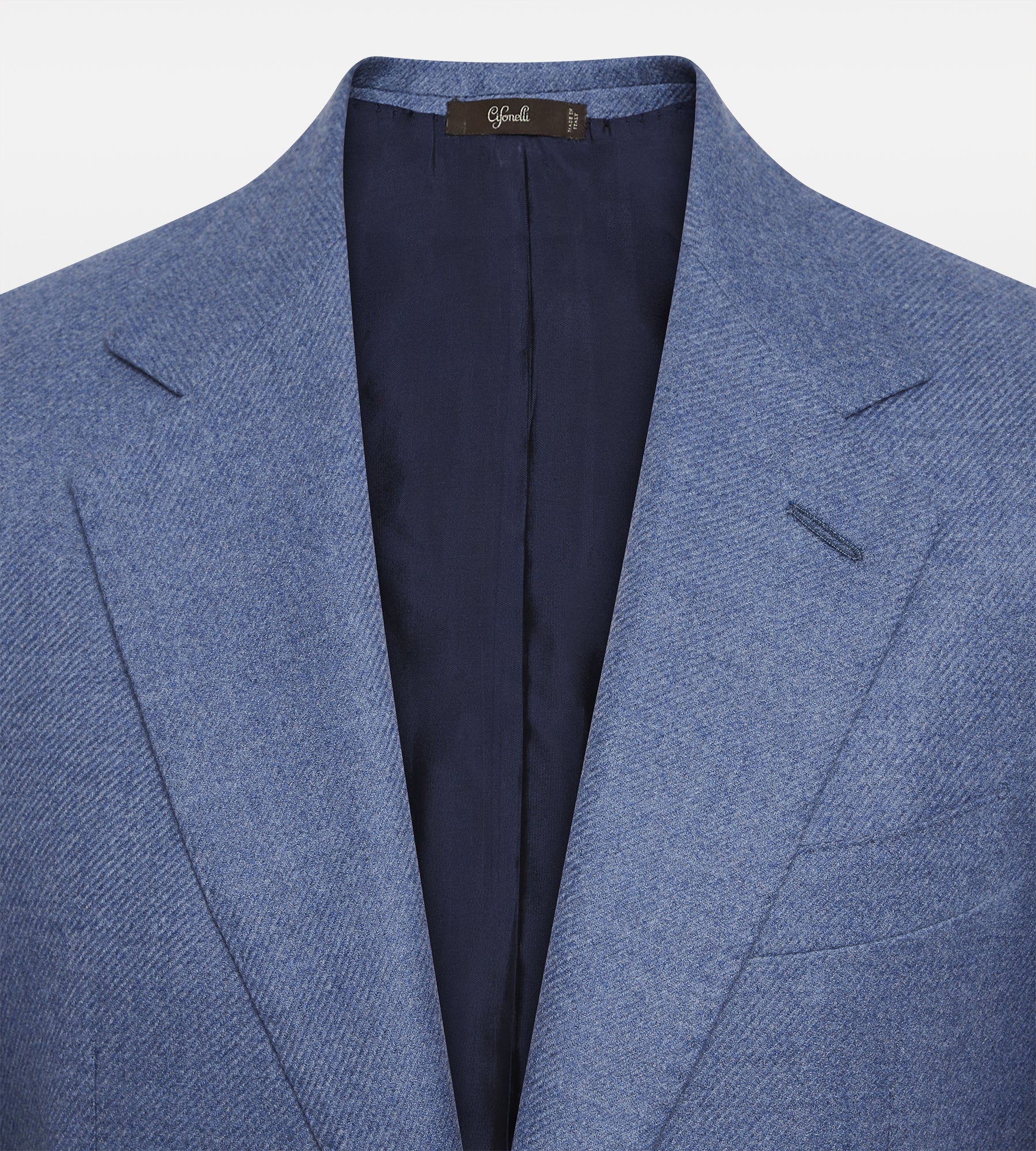 Veste en laine & cachemire bleu ciel