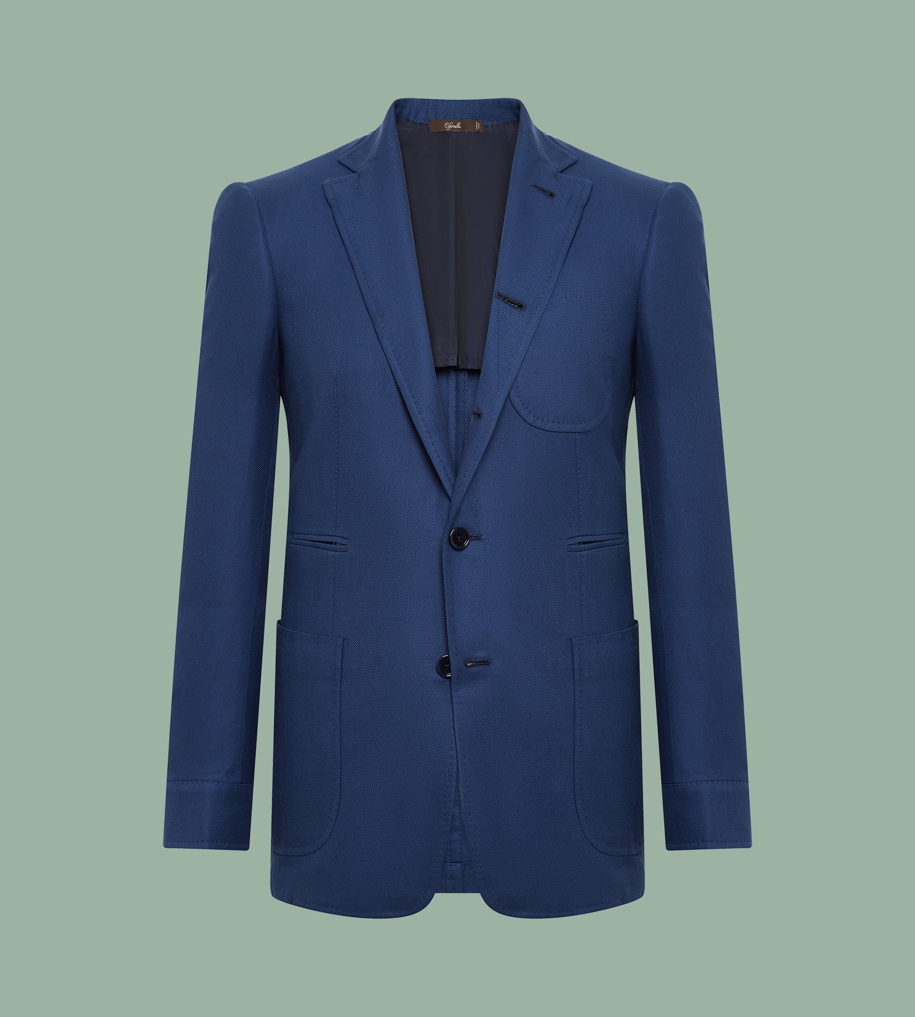 Veste Travel bleu royal en coton, cachemire & soie