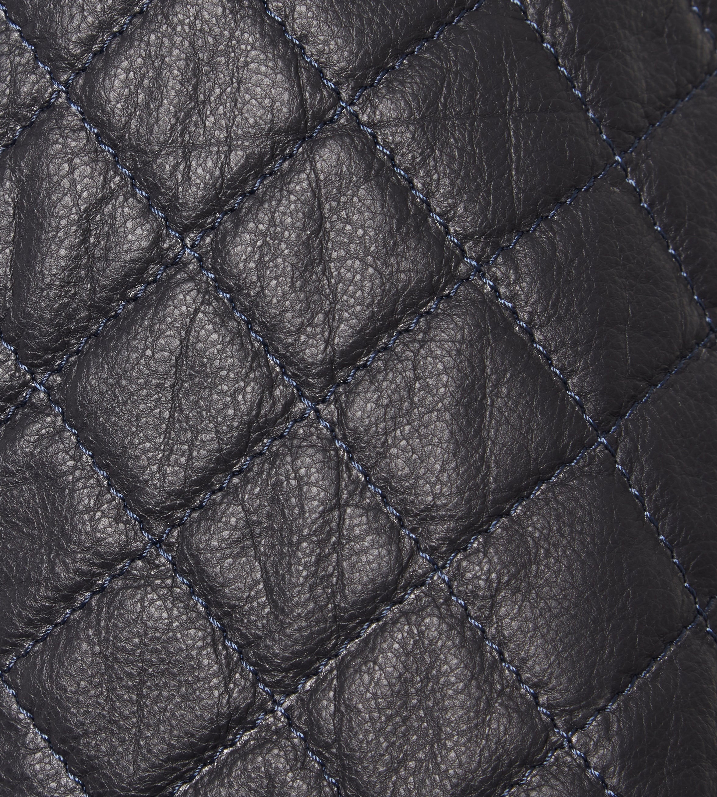 Midnight blue leather jacket - 24h du Mans