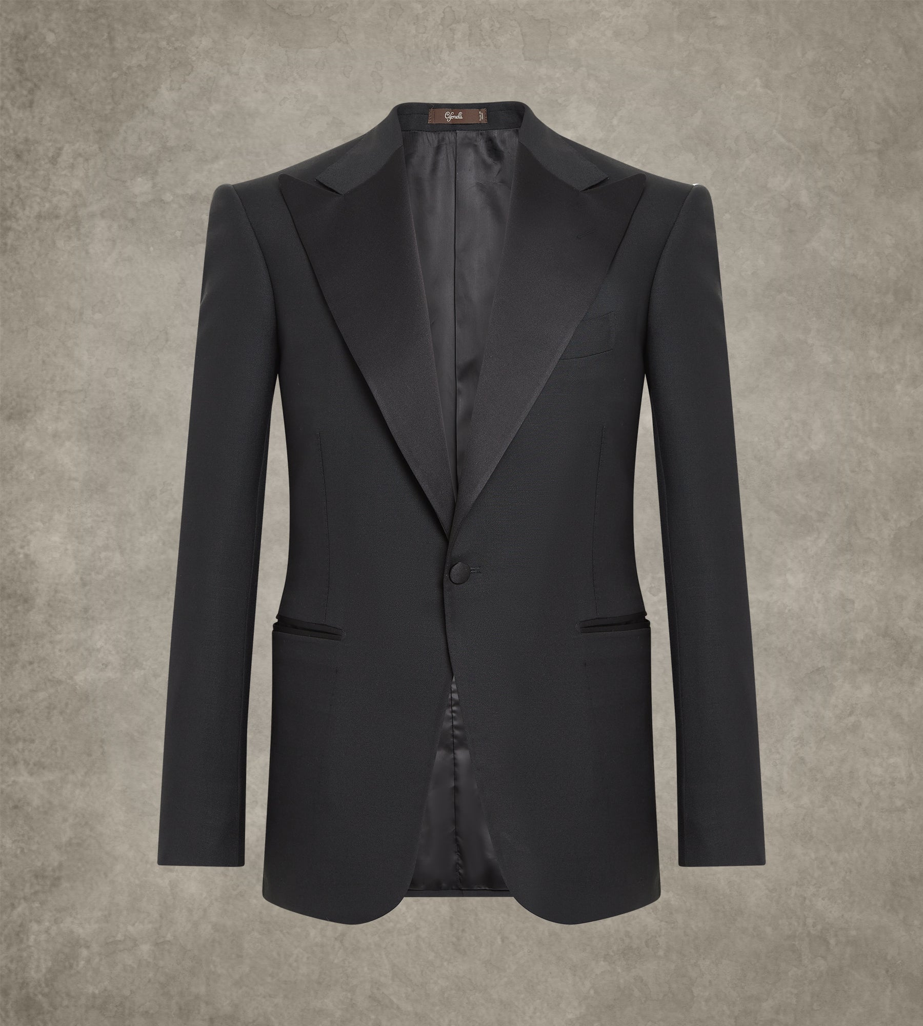 Smoking noir en laine & mohair