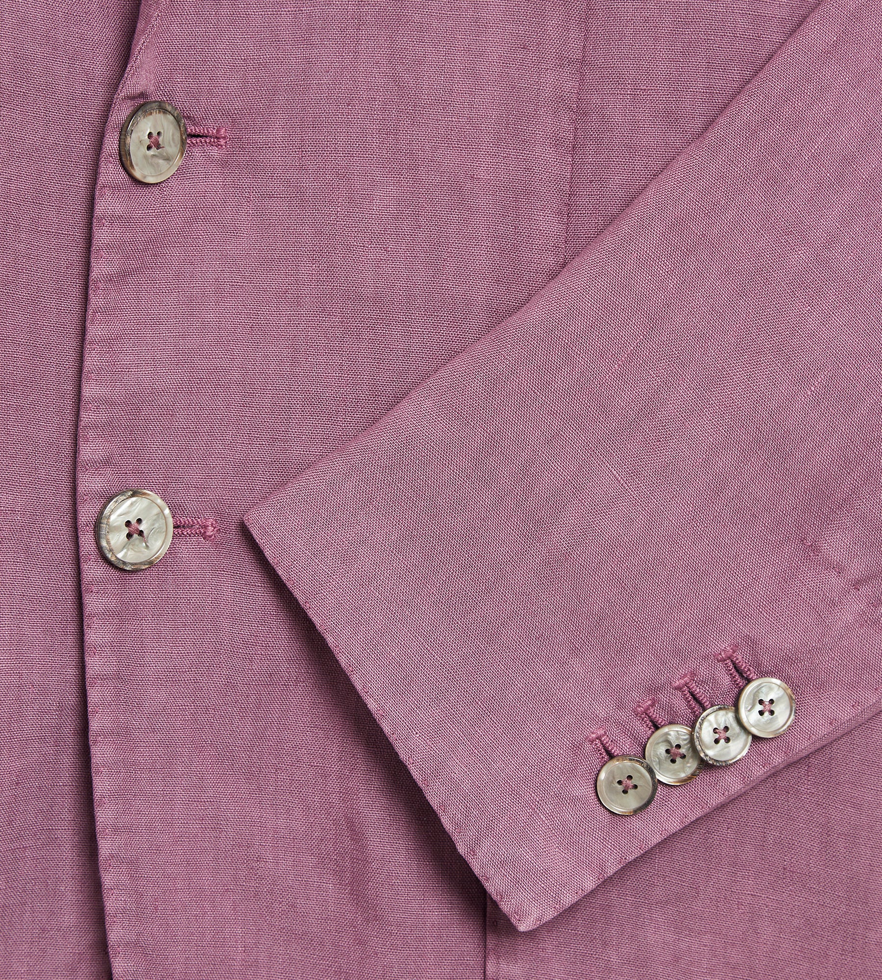 Veste déstructurée rose en lin