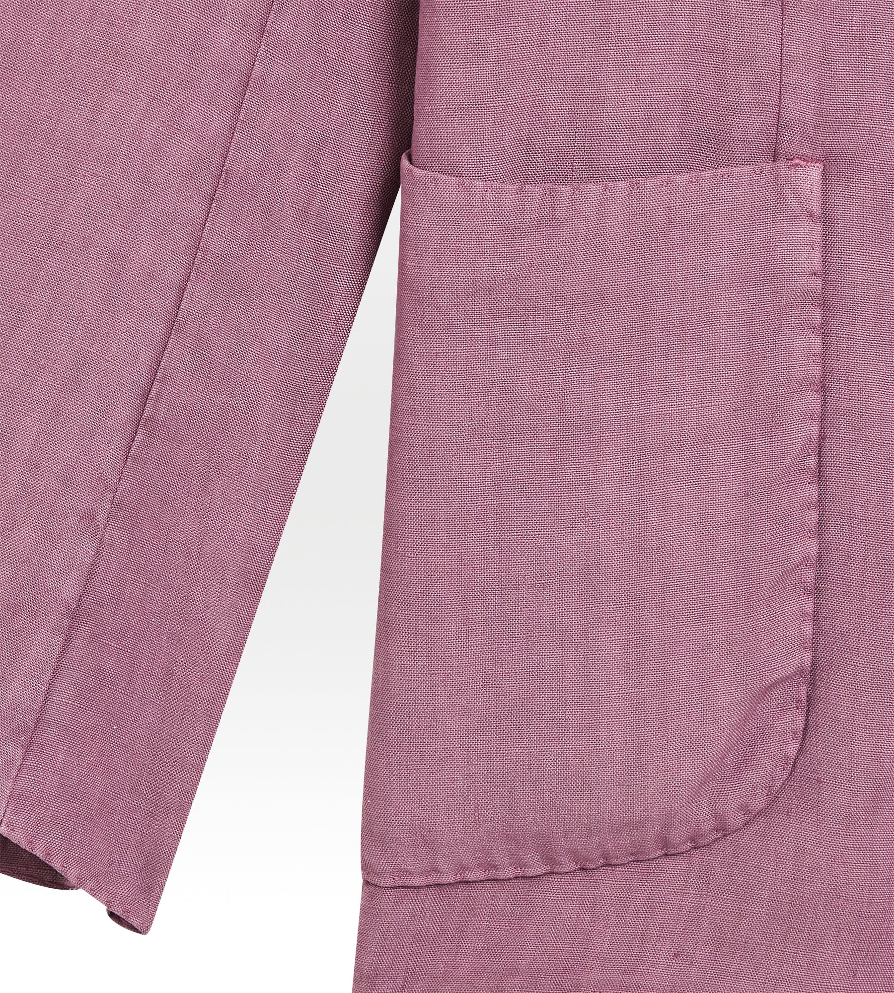 Veste déstructurée rose en lin