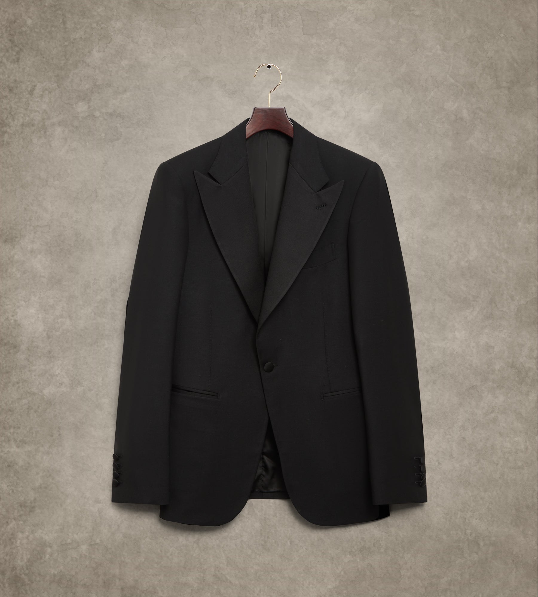 Smoking noir en laine & mohair