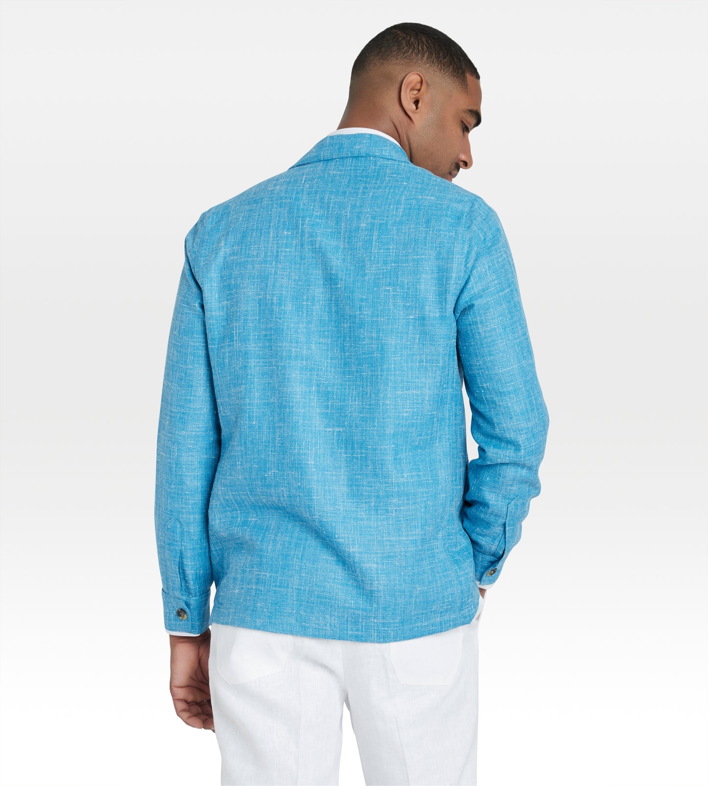 Teba classique en cachemire & soie turquoise