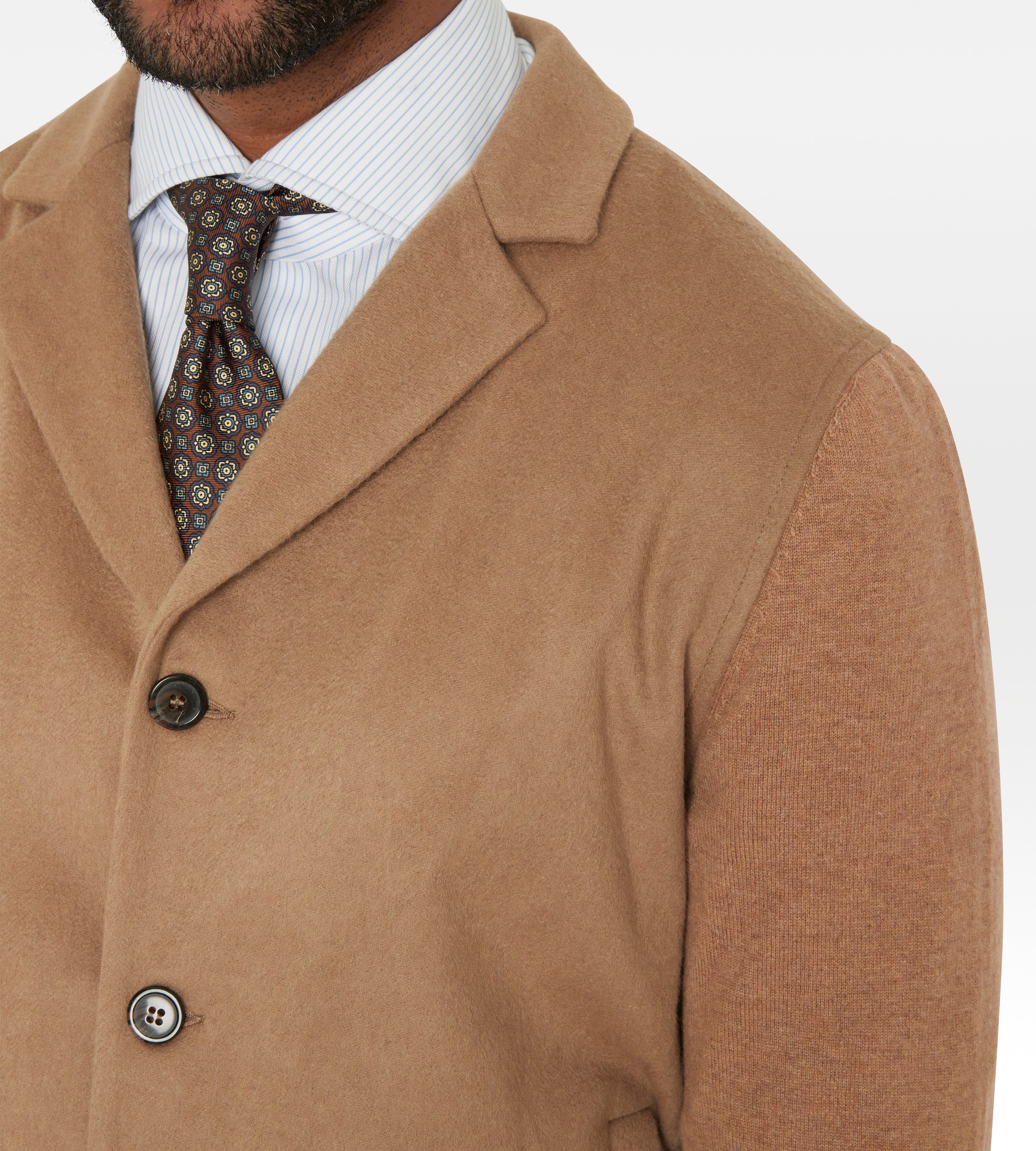 Camel cashmere cardigan