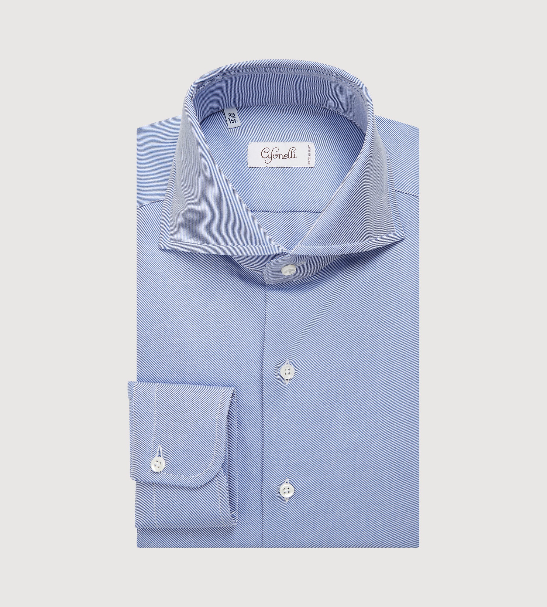 Chemise en twill bleu ciel