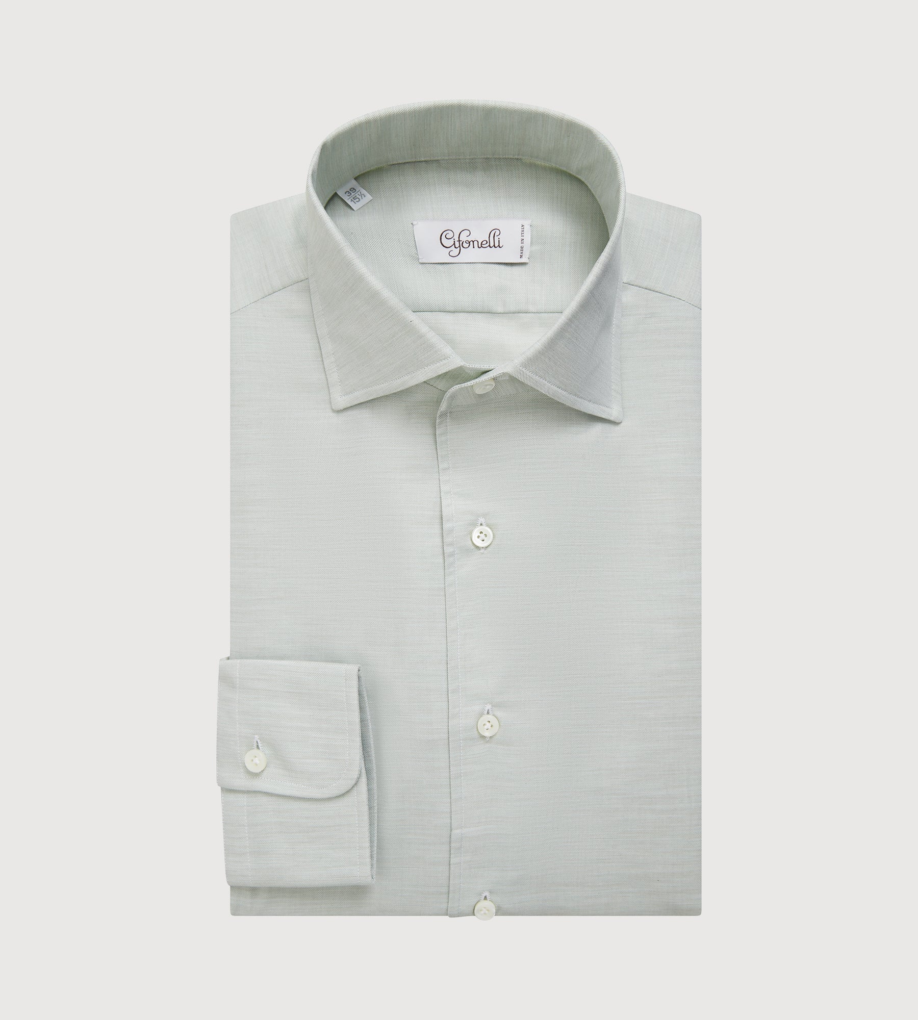 Chemise en coton vert