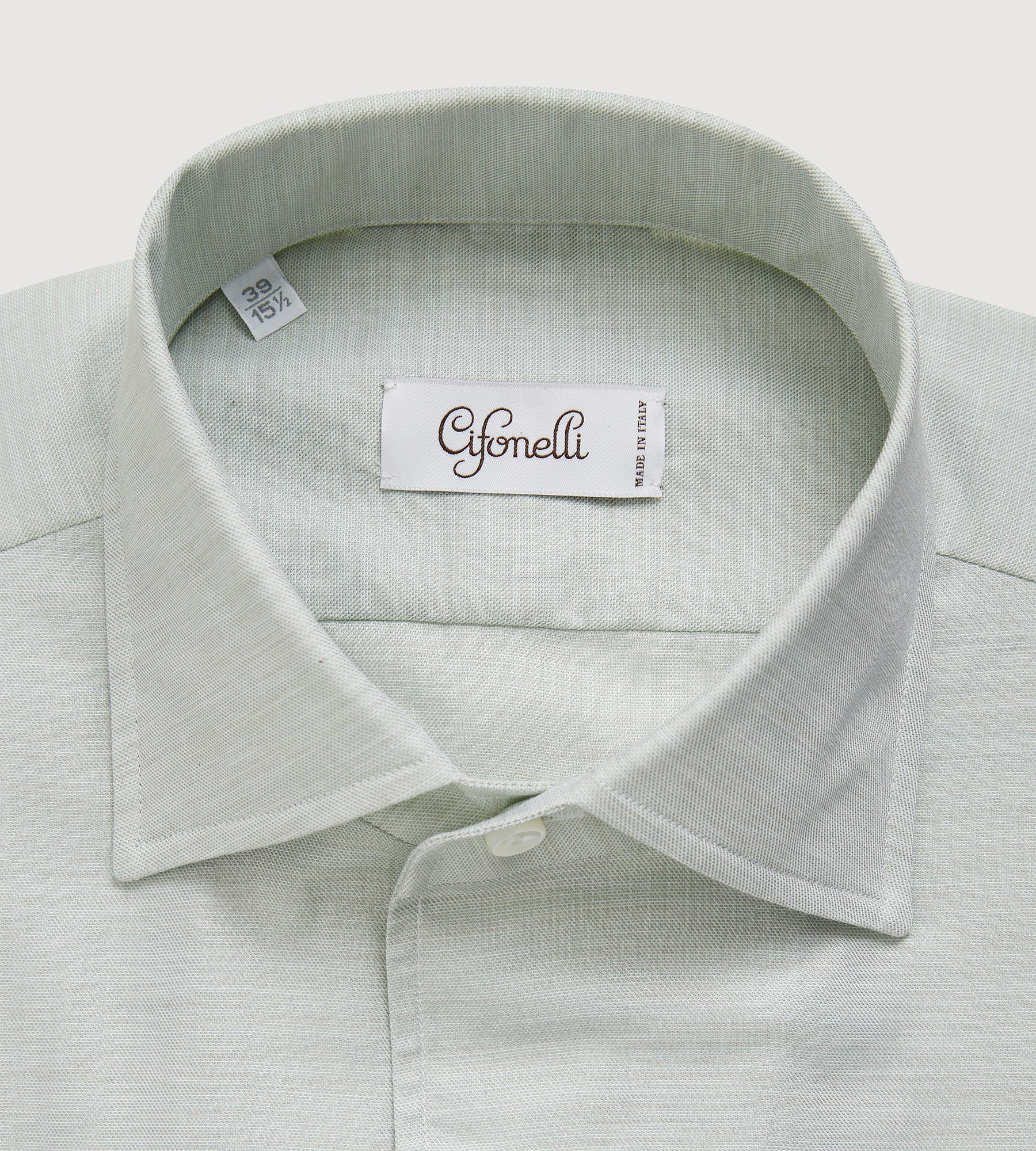 Chemise en coton vert