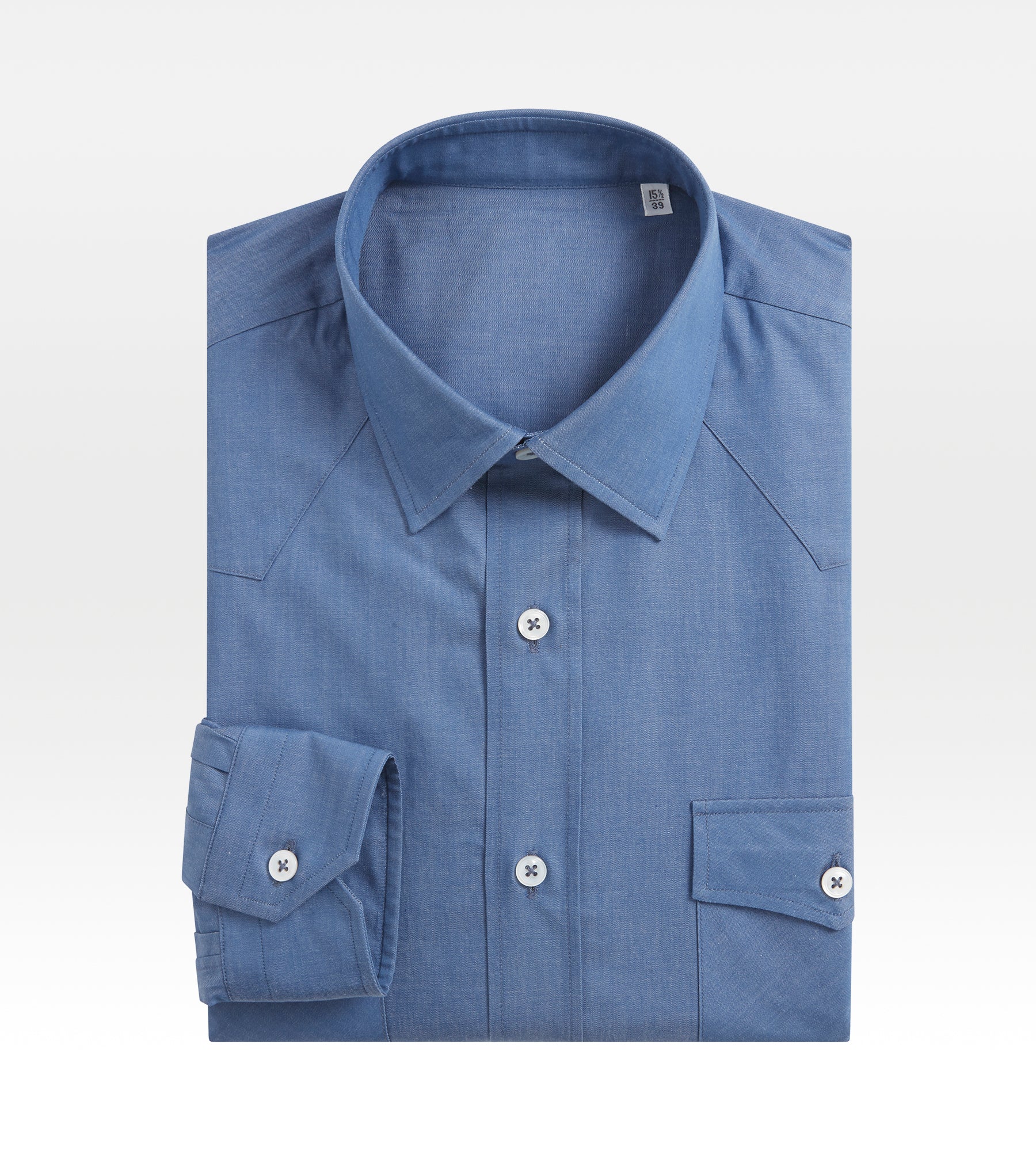 Chemise bleue en coton - 24h du Mans