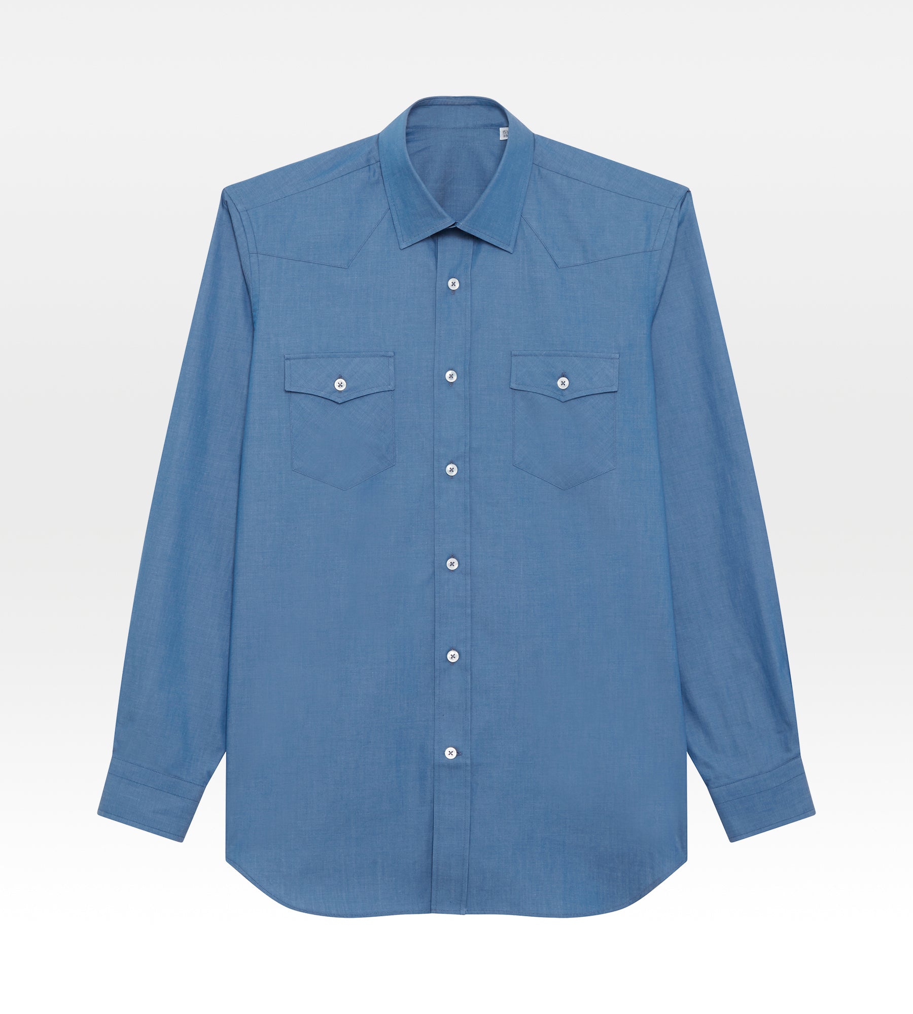 Chemise bleue en coton - 24h du Mans