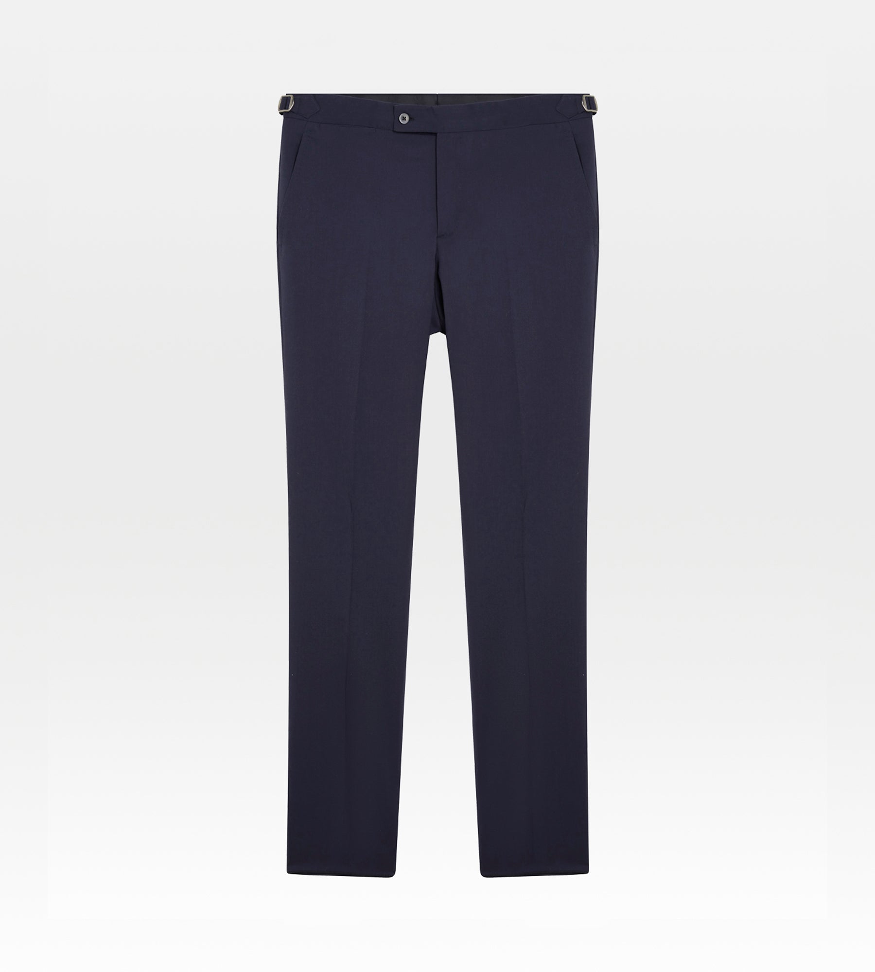 Costume croisé bas 6x1 bleu en laine