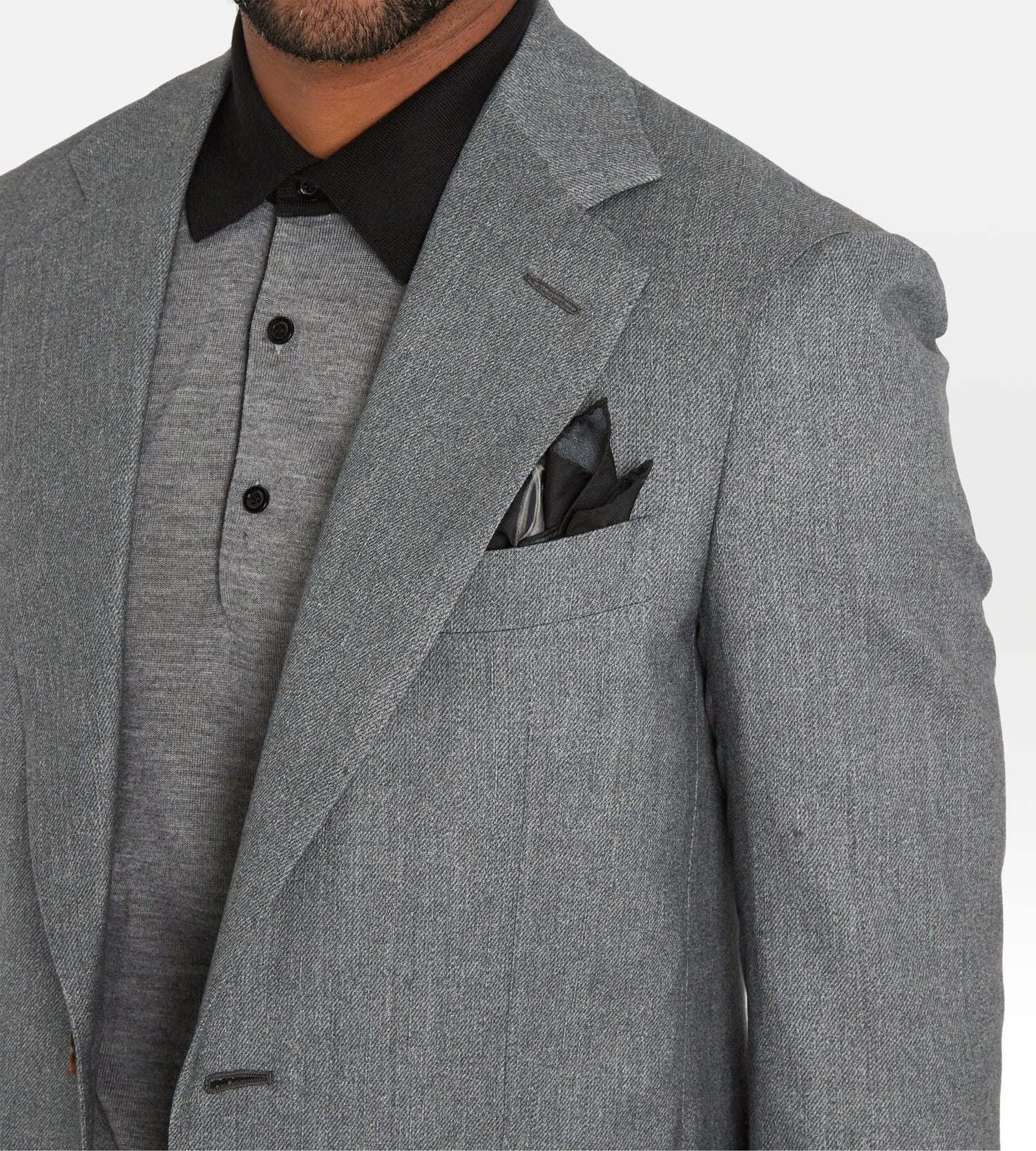 Costume gris en laine