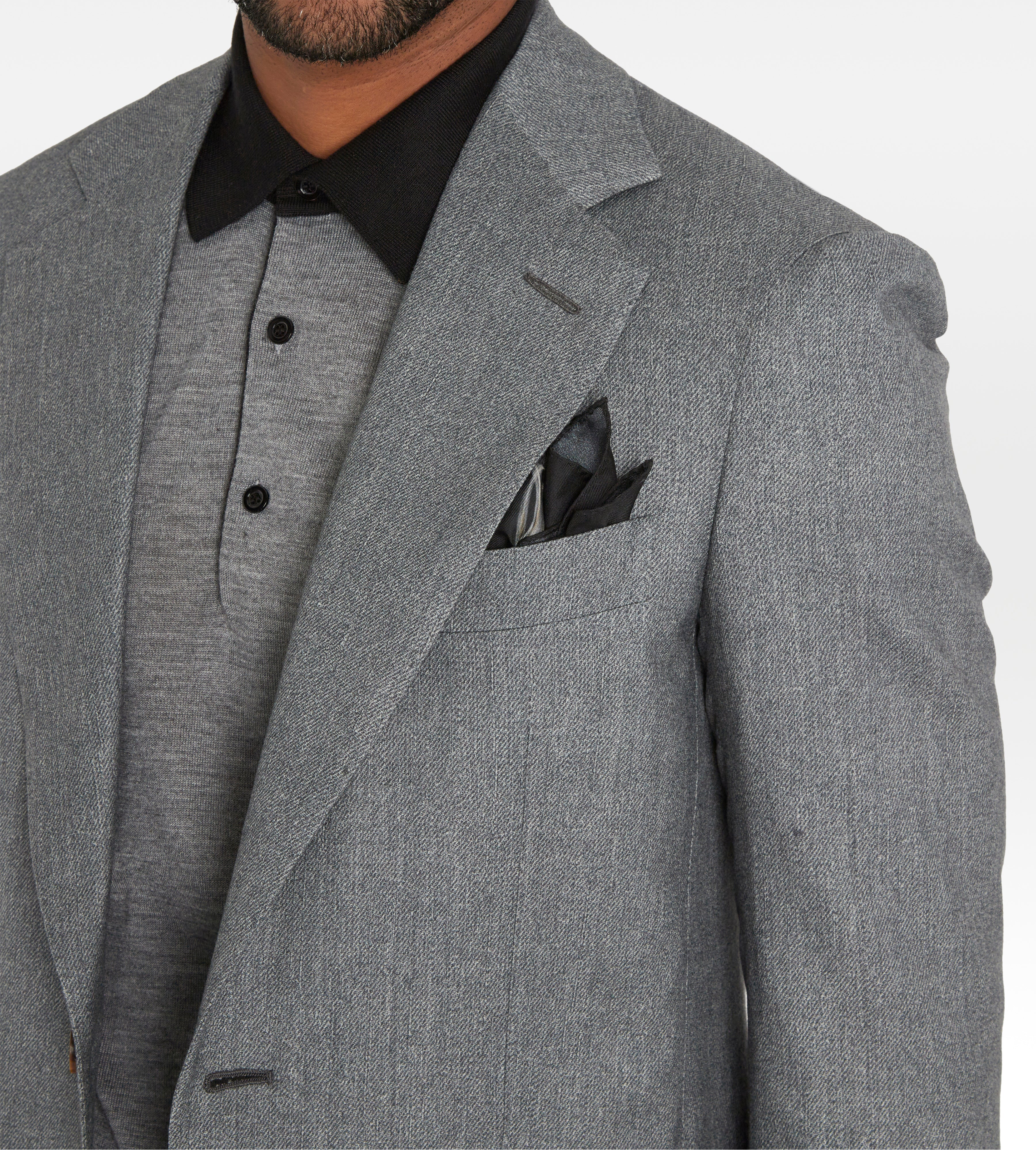 Costume gris en laine