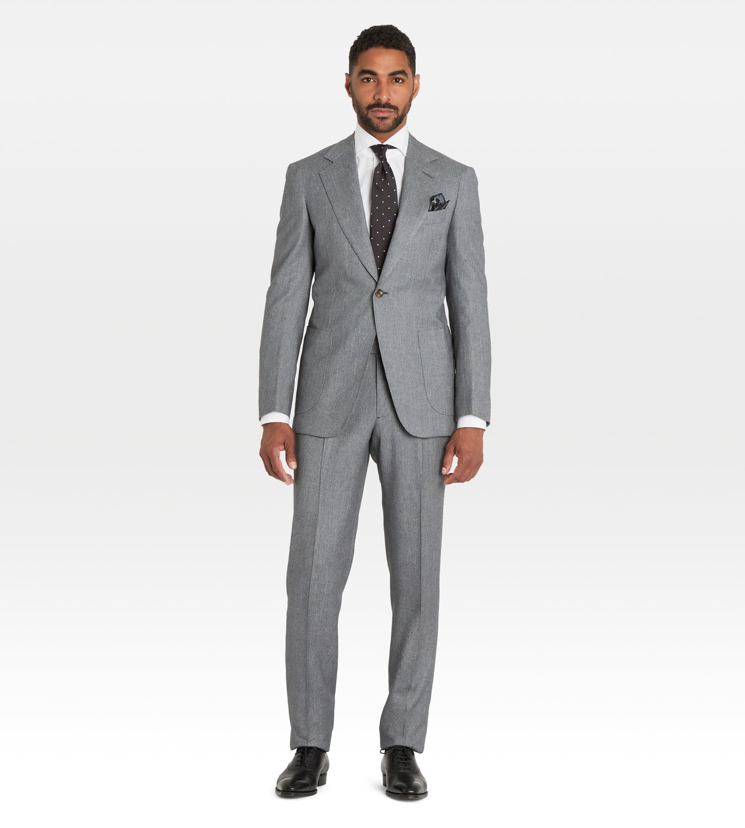 Costume gris en laine