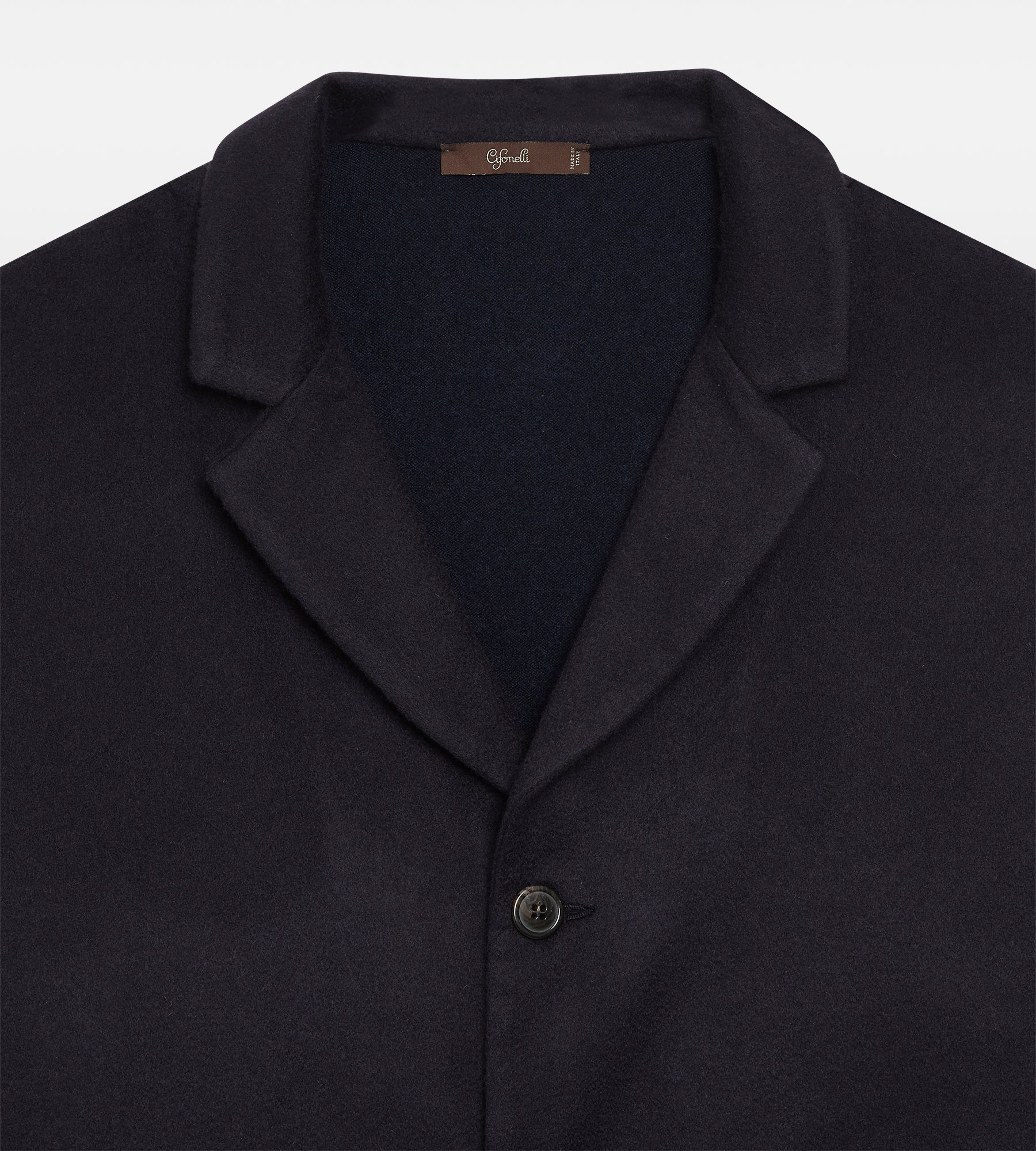 Cardigan bleu marine en cachemire