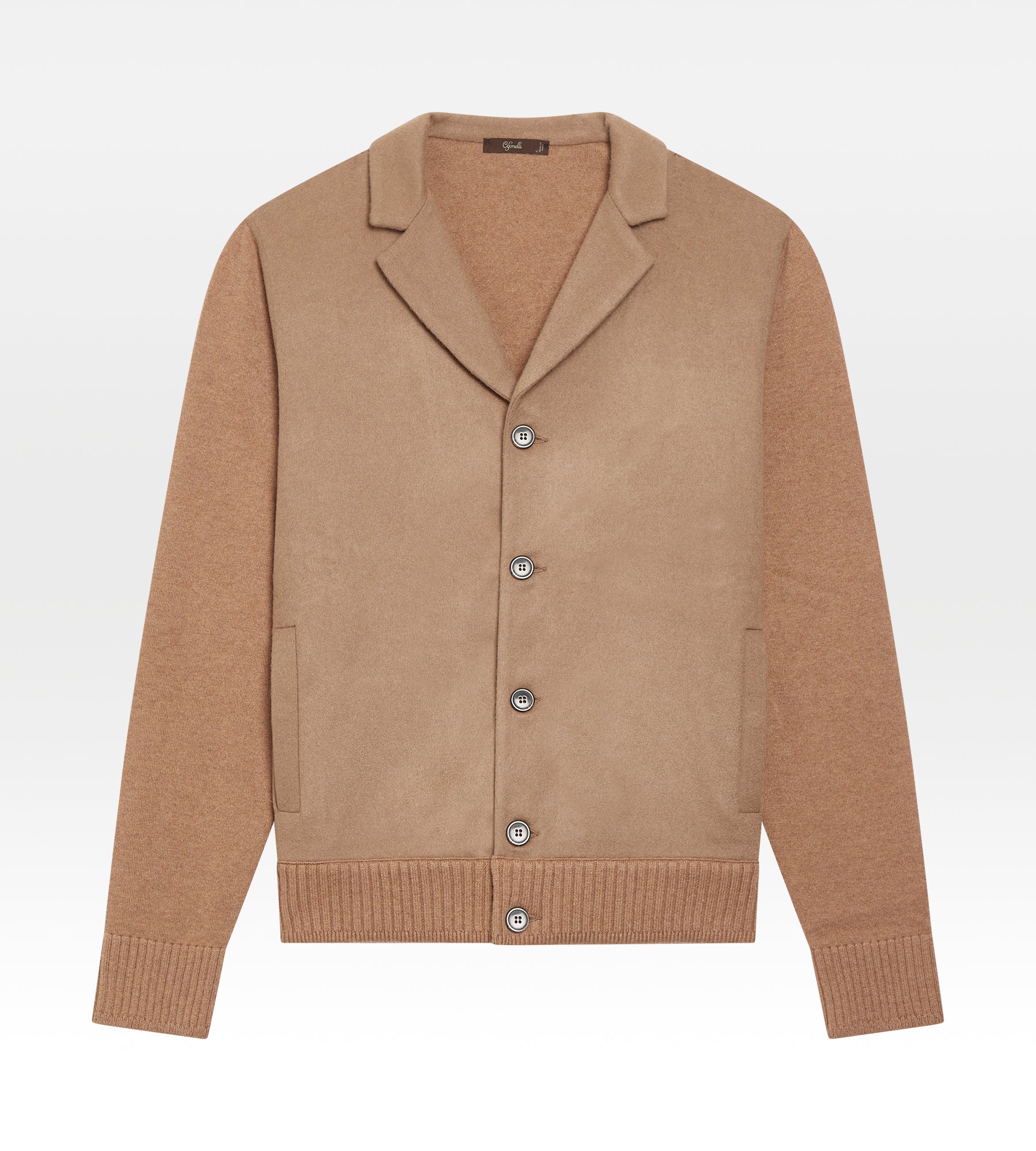 Camel cashmere cardigan