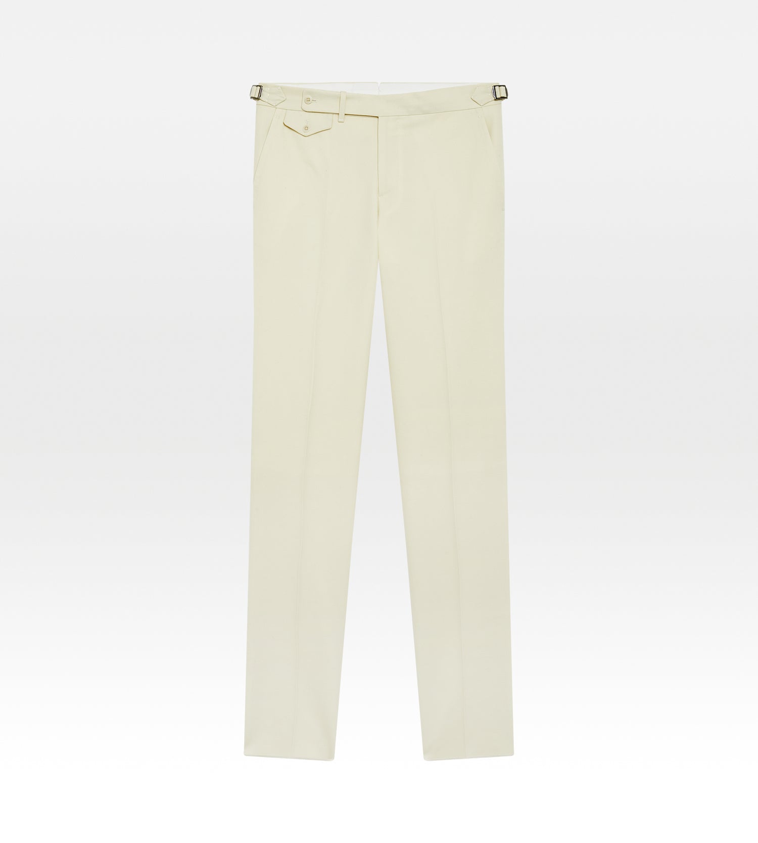 Pantalon en laine crème