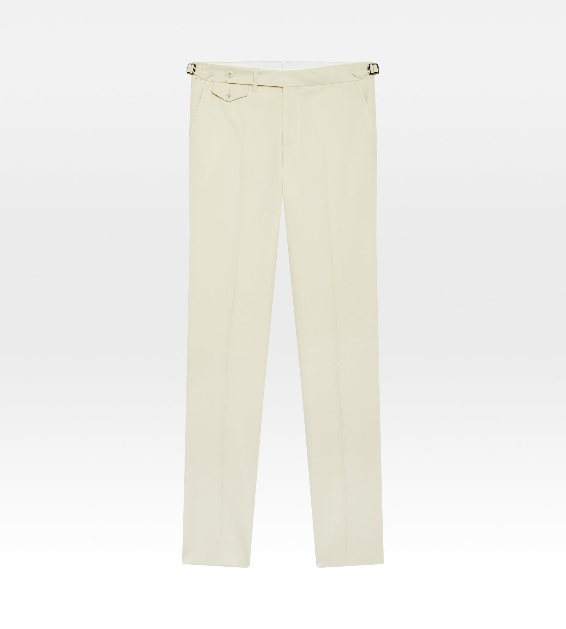 Pantalon en laine crème