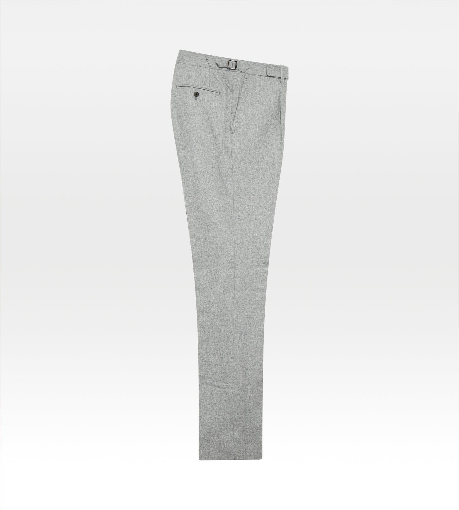 Pantalon en flanelle de laine gris