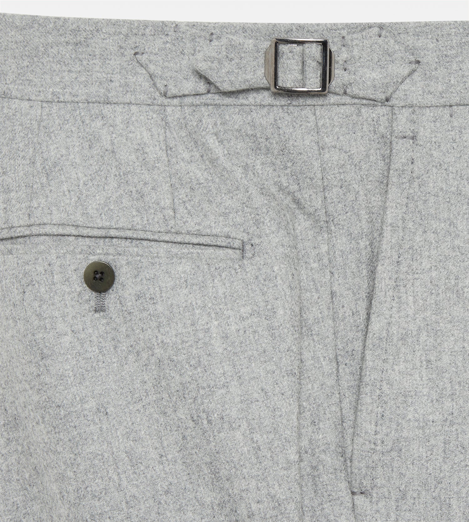 Pantalon en flanelle de laine gris