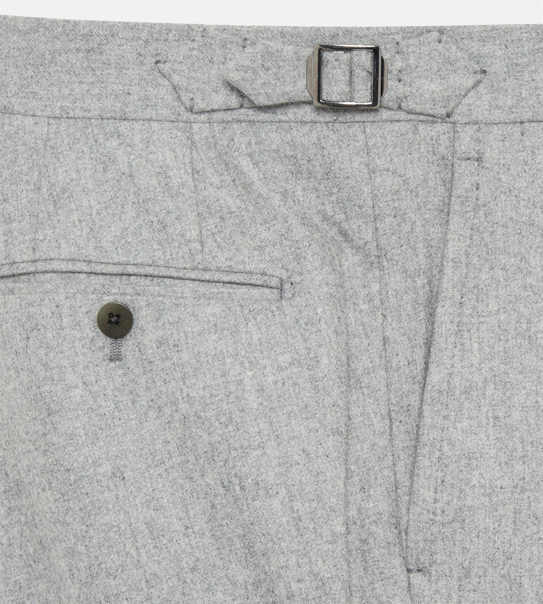 Pantalon en flanelle de laine gris