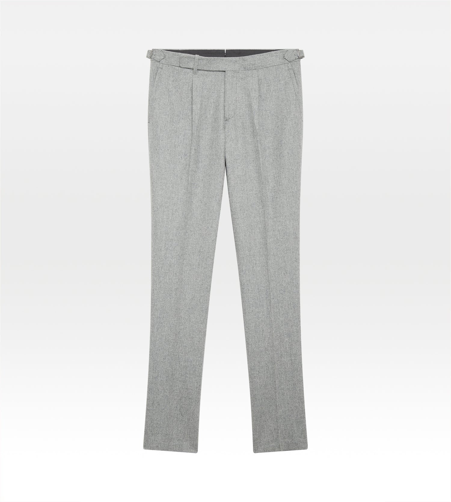 Pantalon en flanelle de laine gris