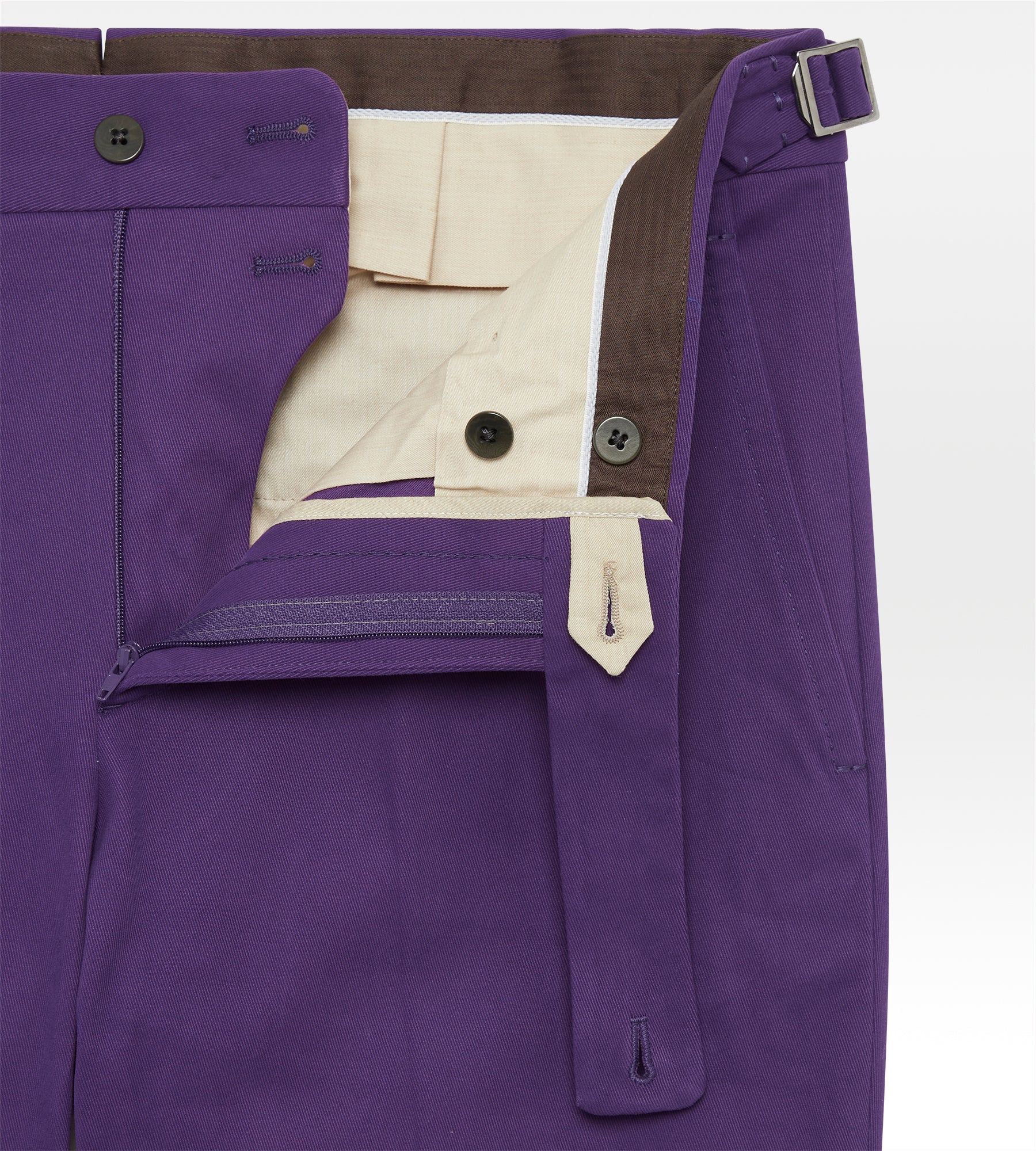 Pantalon en coton violet