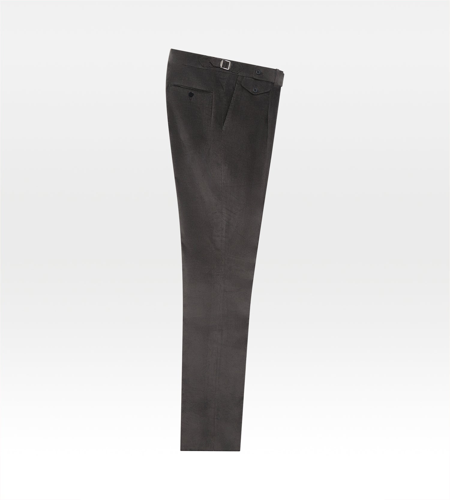 Pantalon en velours côtelé gris
