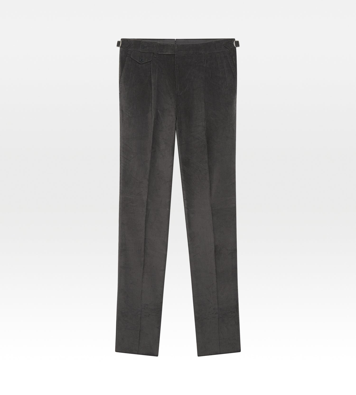 Pantalon en velours côtelé gris