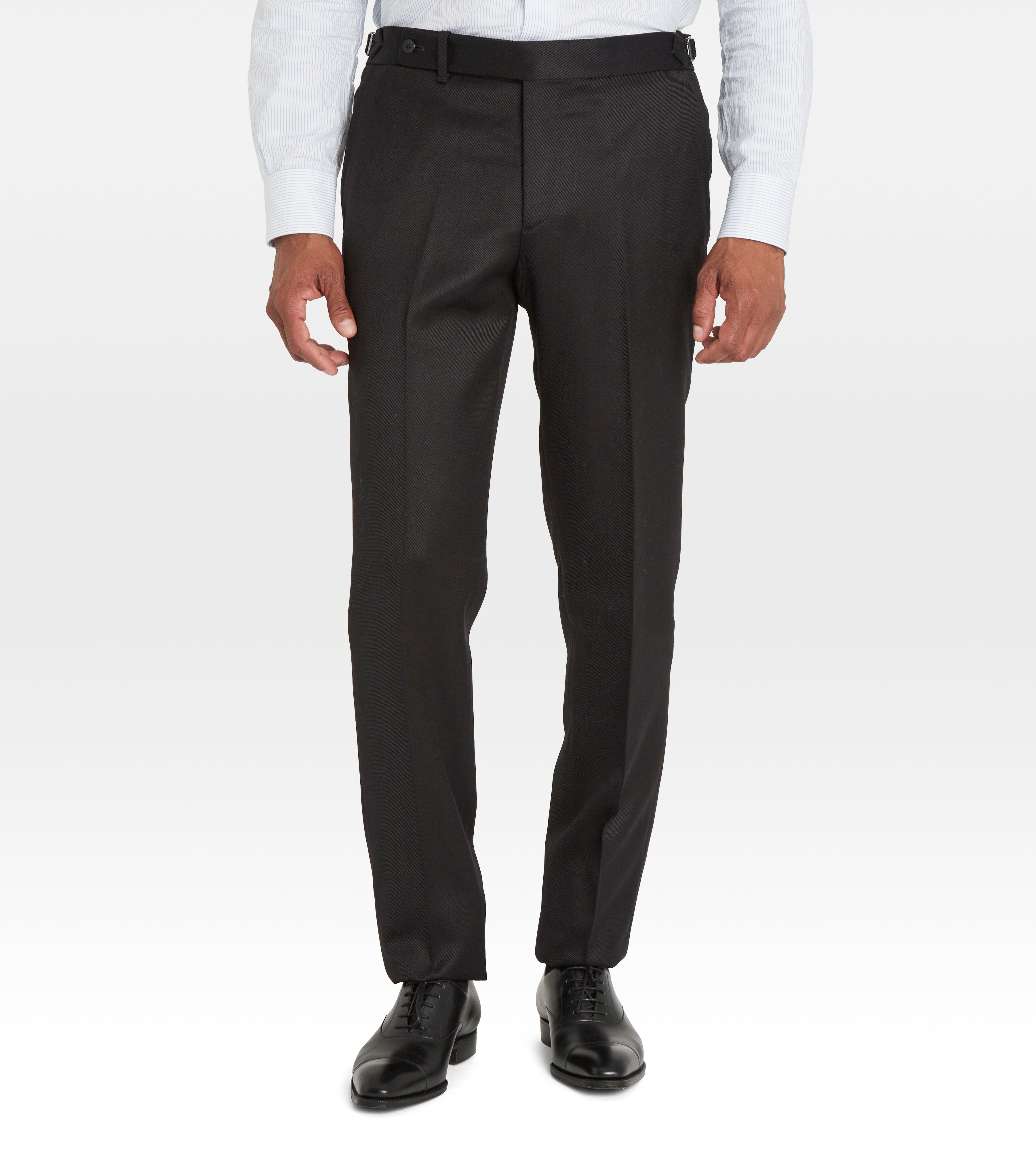 Pantalon en laine noir