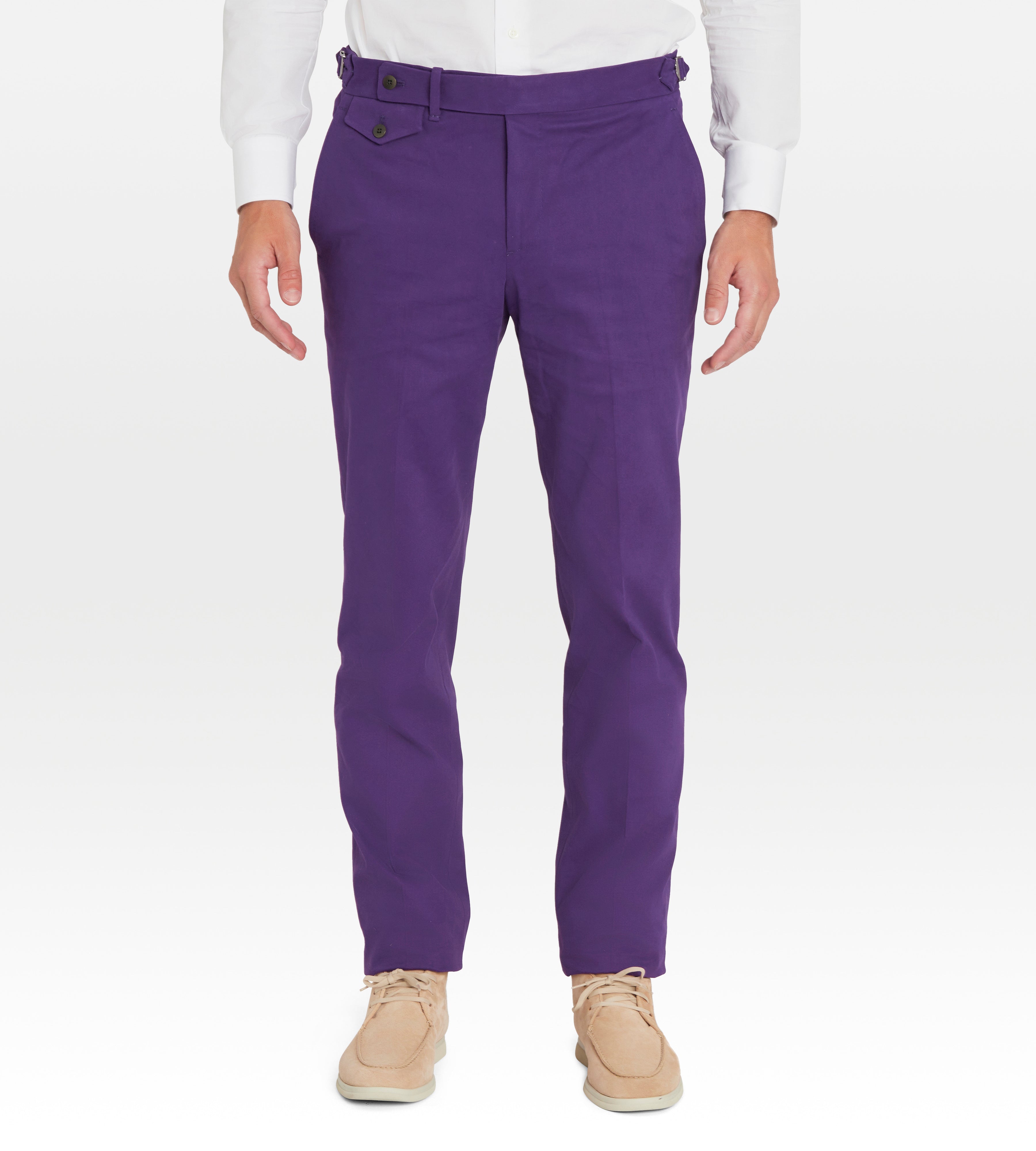 Pantalon en coton violet