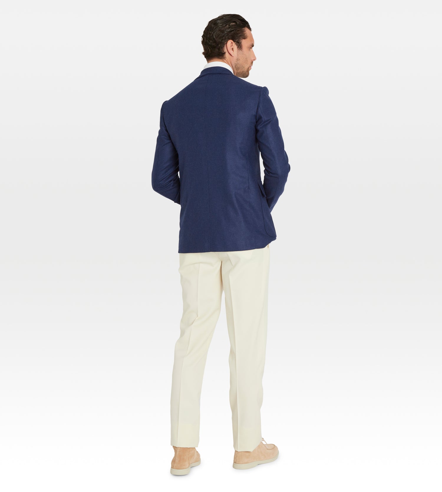 Veste Piémont bleue en laine
