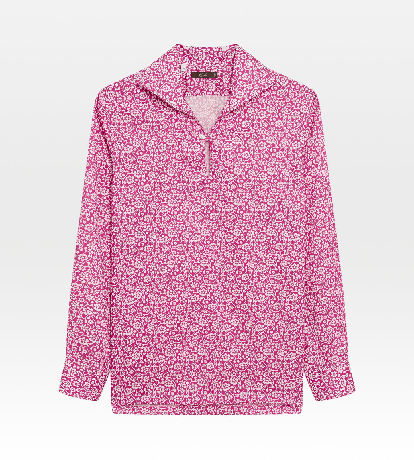 Polo rose à fleurs