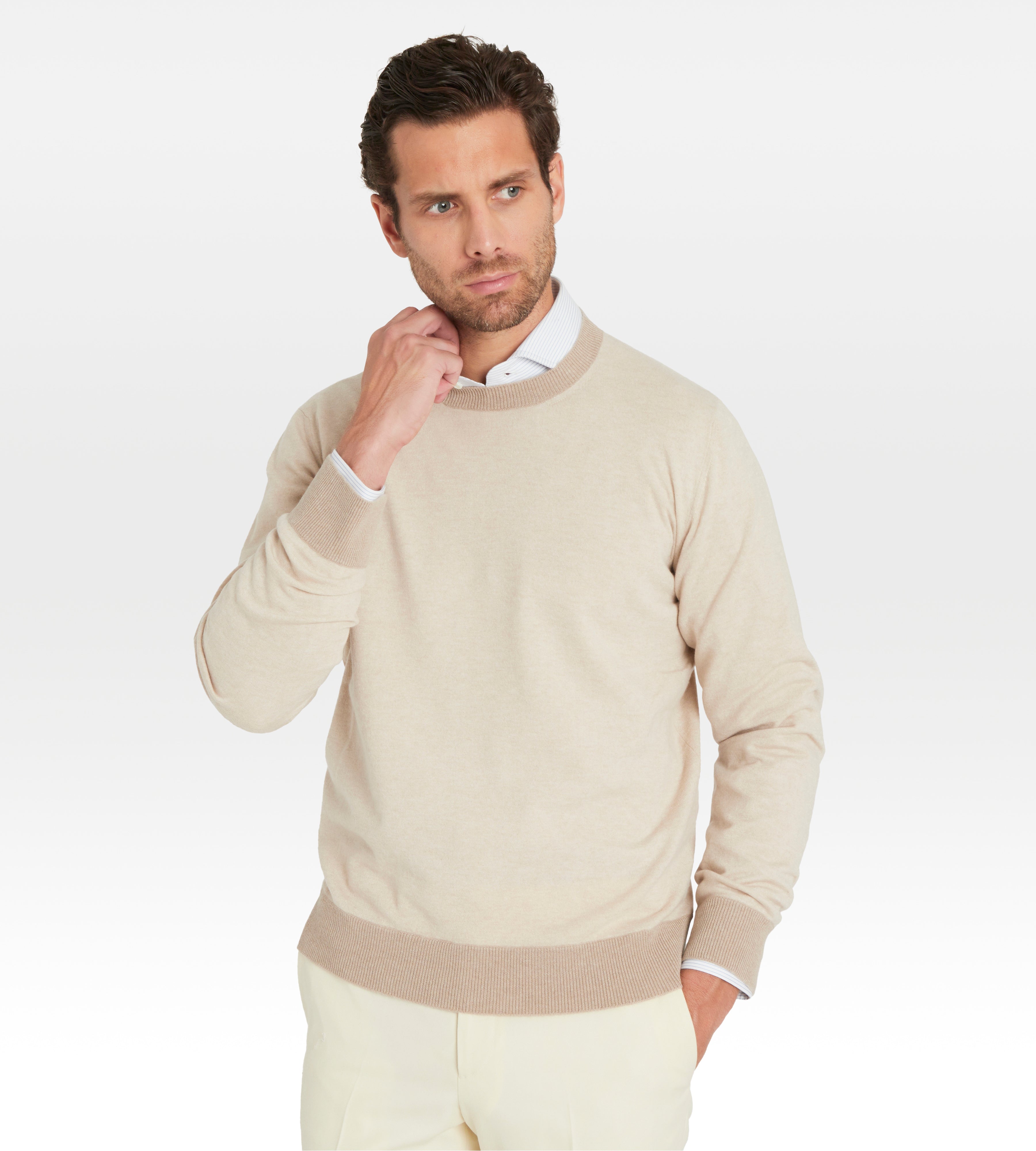 Pull discount cachemire beige