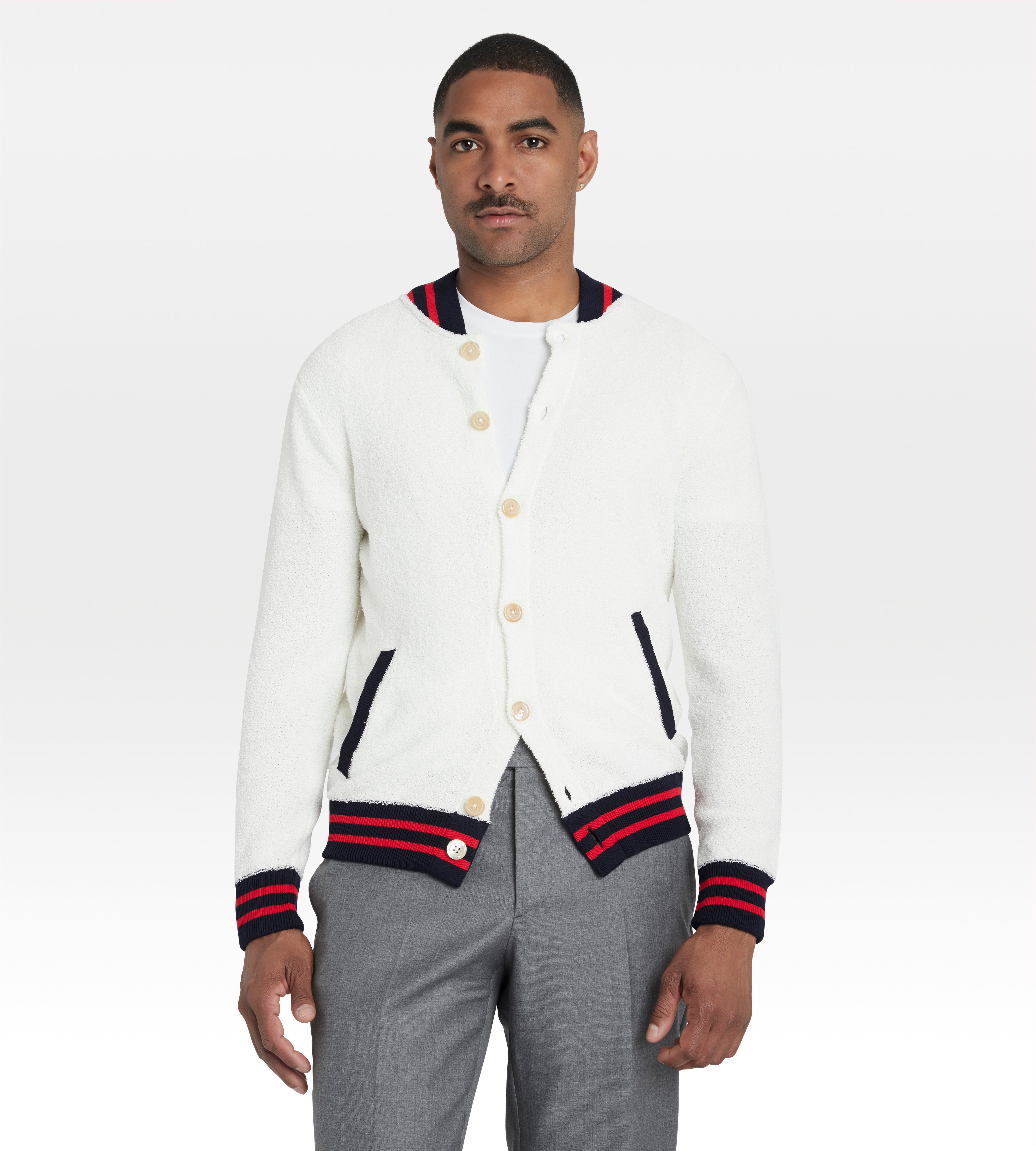 Cardigan en coton blanc