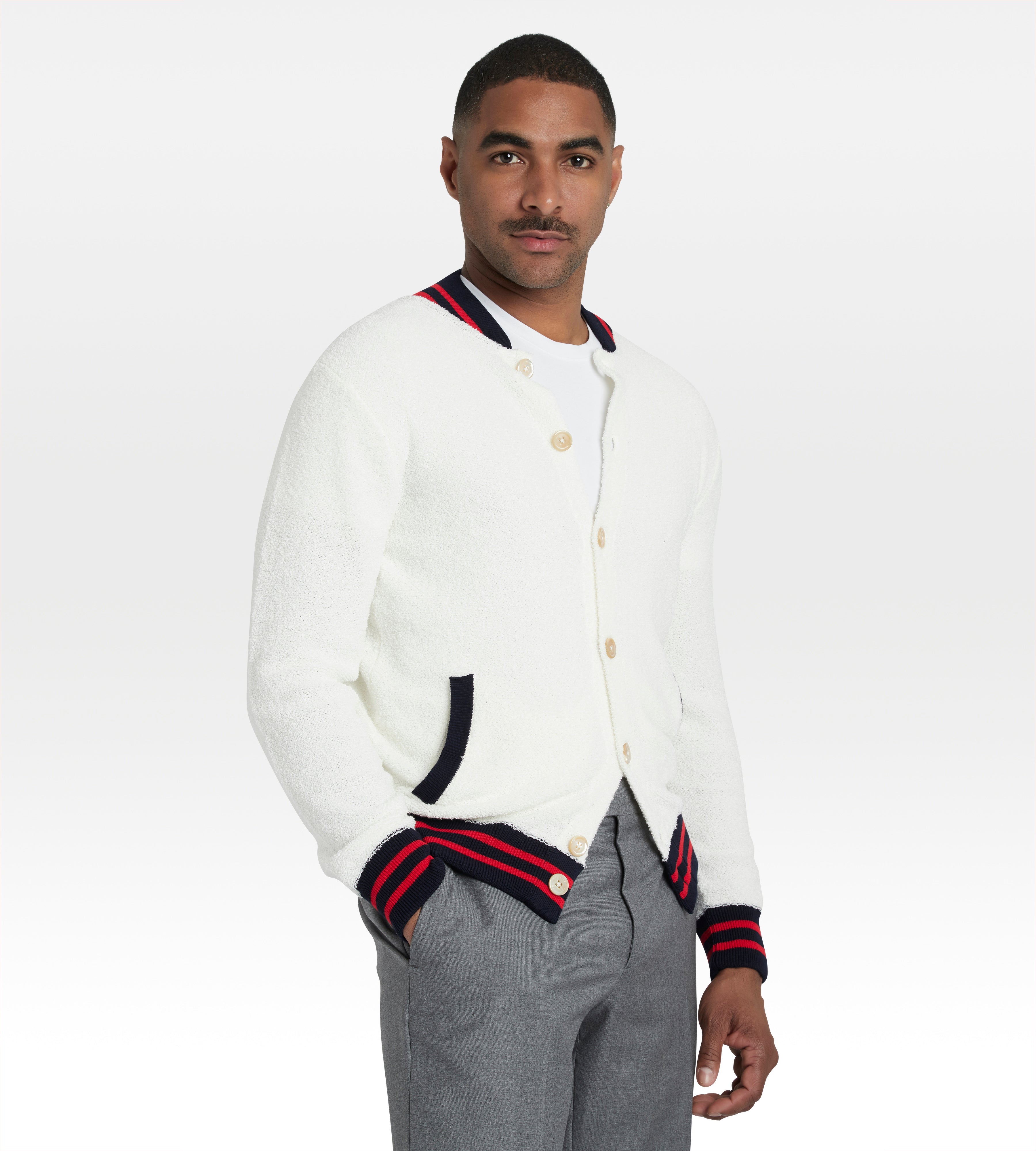 Cardigan en coton blanc