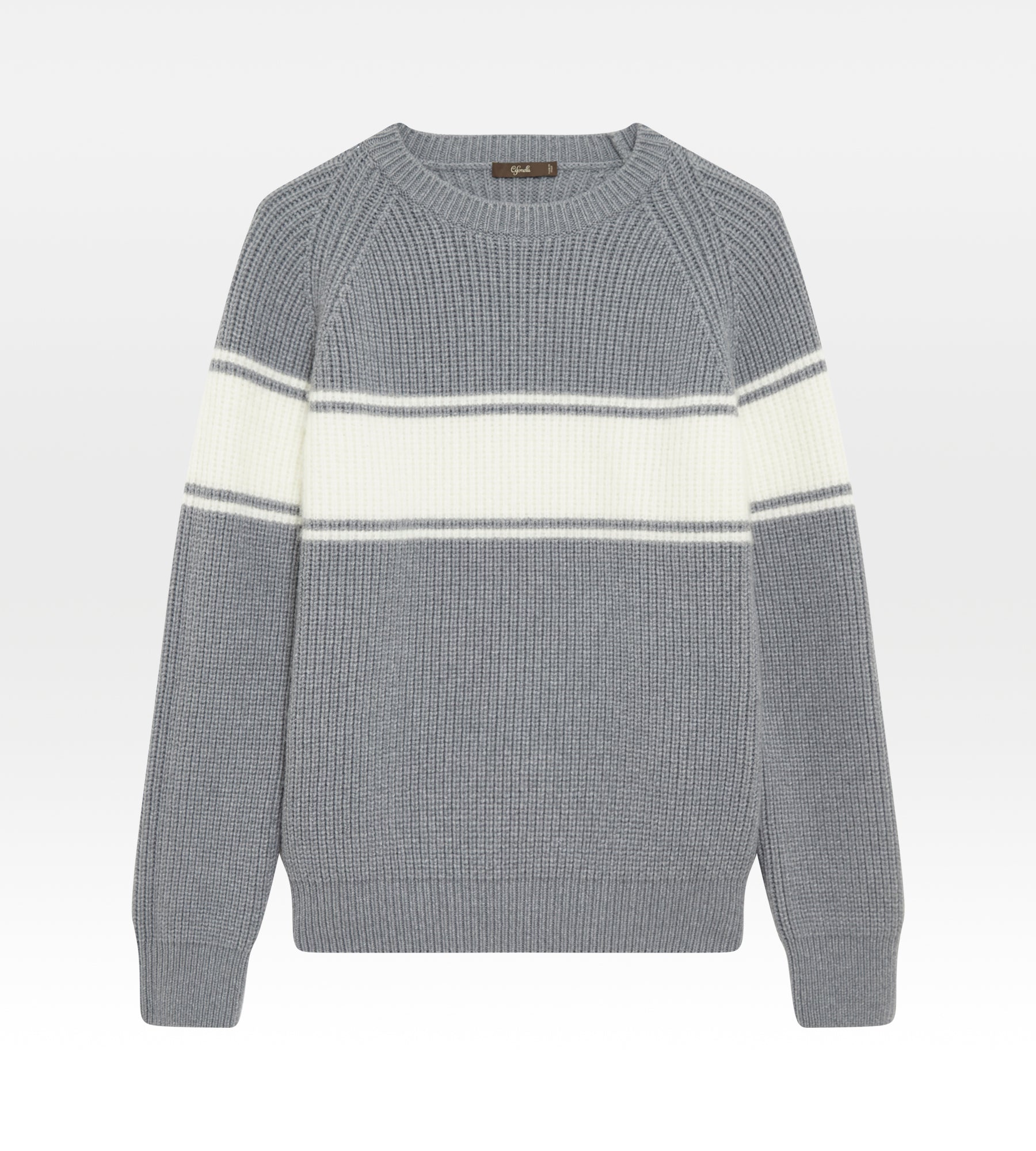 Pull gris en laine & cachemire