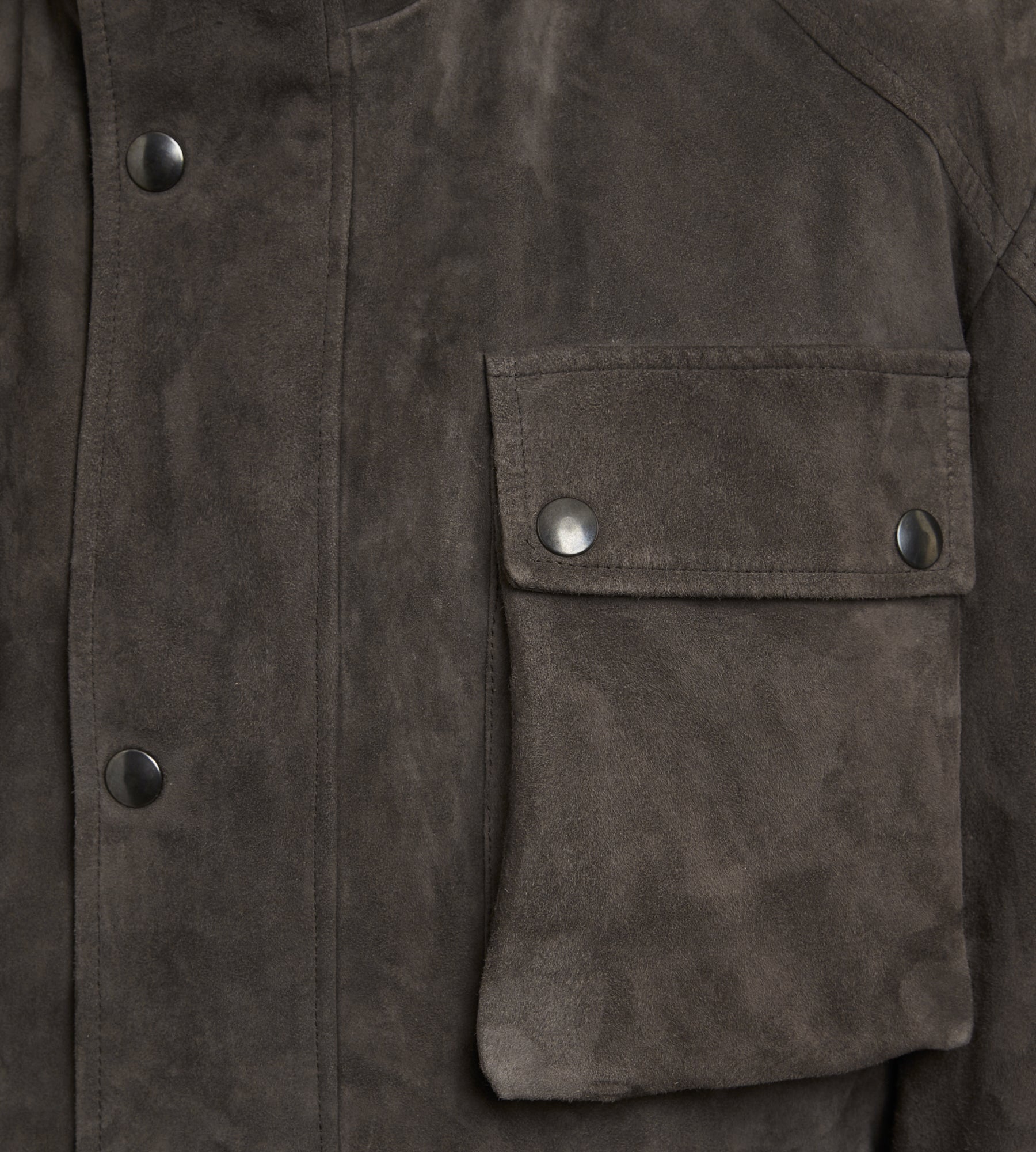 Veste saharienne en cuir marron