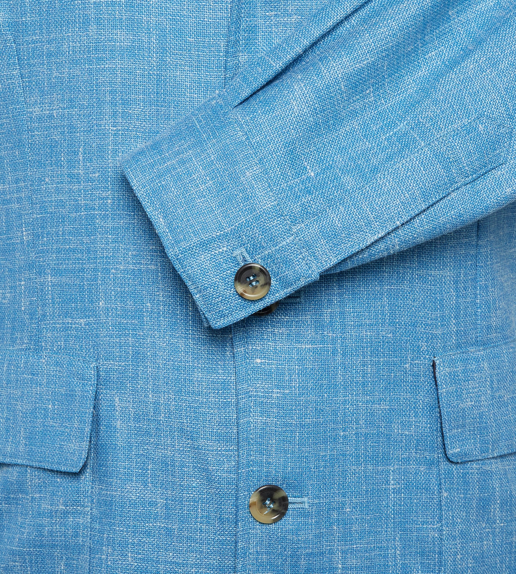 Teba classique en laine & soie turquoise